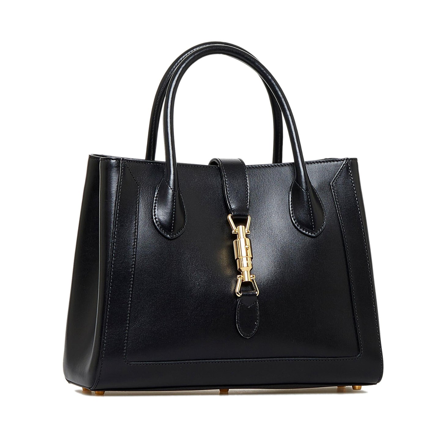 Gucci Jackie SHG-FH0zVv Calf Black Medium Satchel Bag