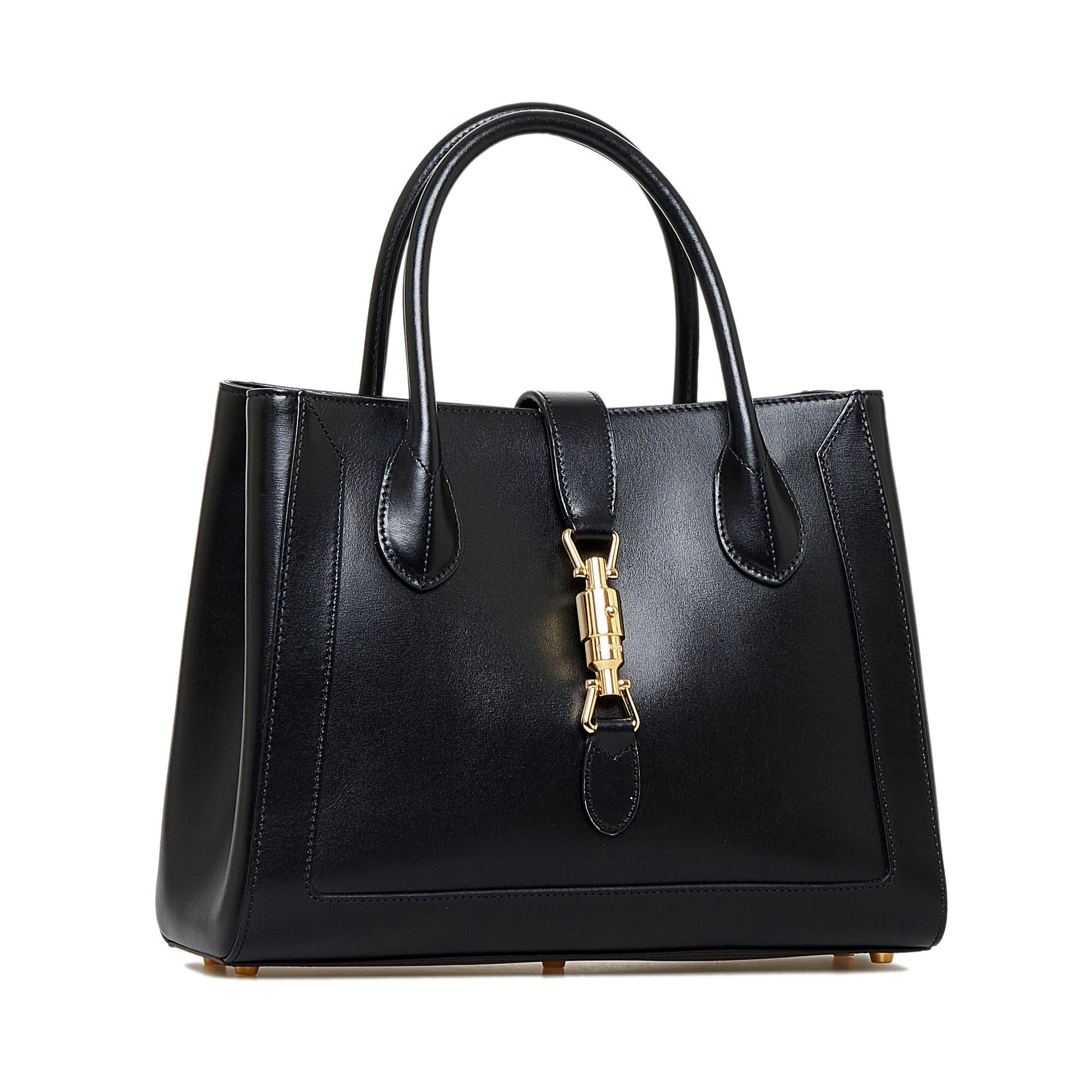 Gucci Jackie SHG-FH0zVv Calf Black Medium Satchel Bag
