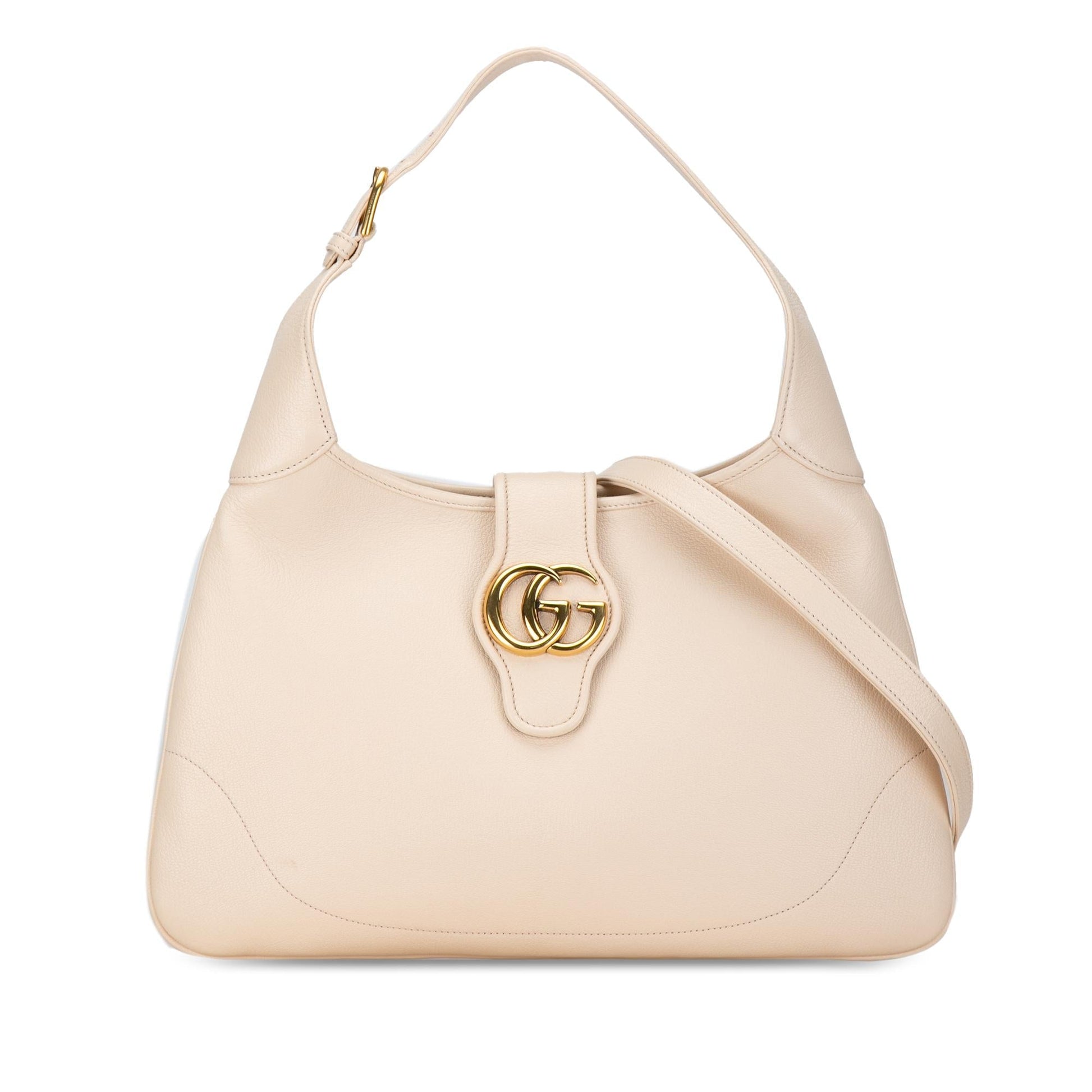 Gucci Aphrodite Leather Calf Brown Medium Crossbody Bag Shg Xzujho