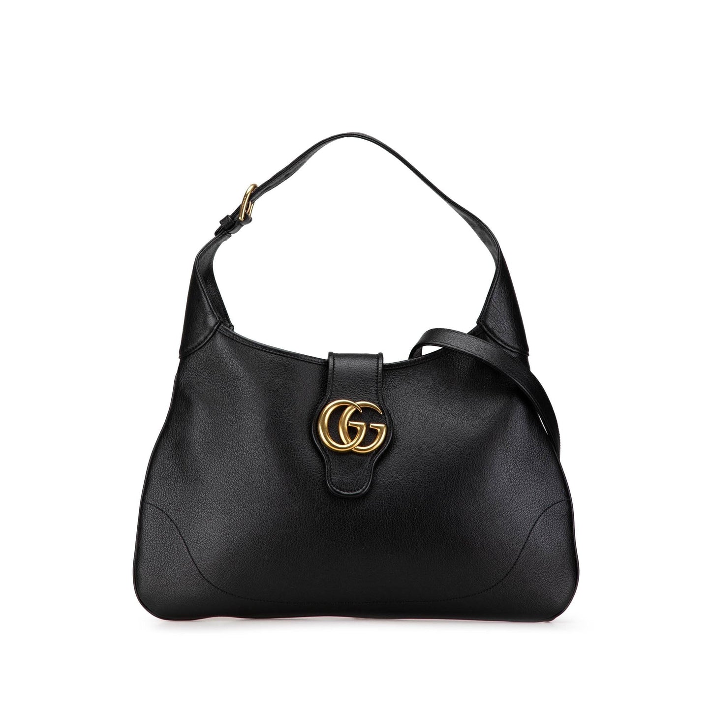 Gucci Aphrodite Leather Calf Black Medium Crossbody Bag Aphrodite Crossbody