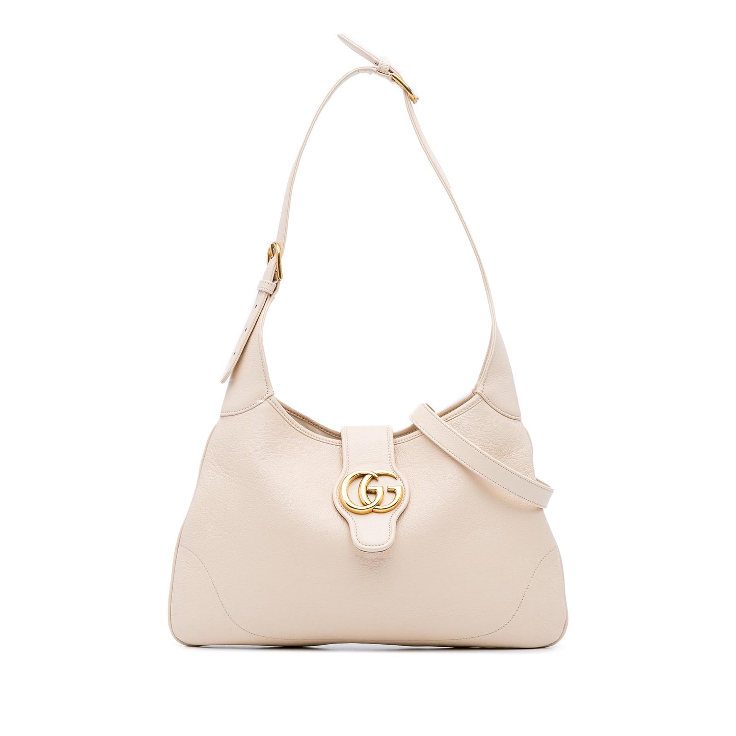Gucci Aphrodite Leather Calf Brown Medium Crossbody Bag
