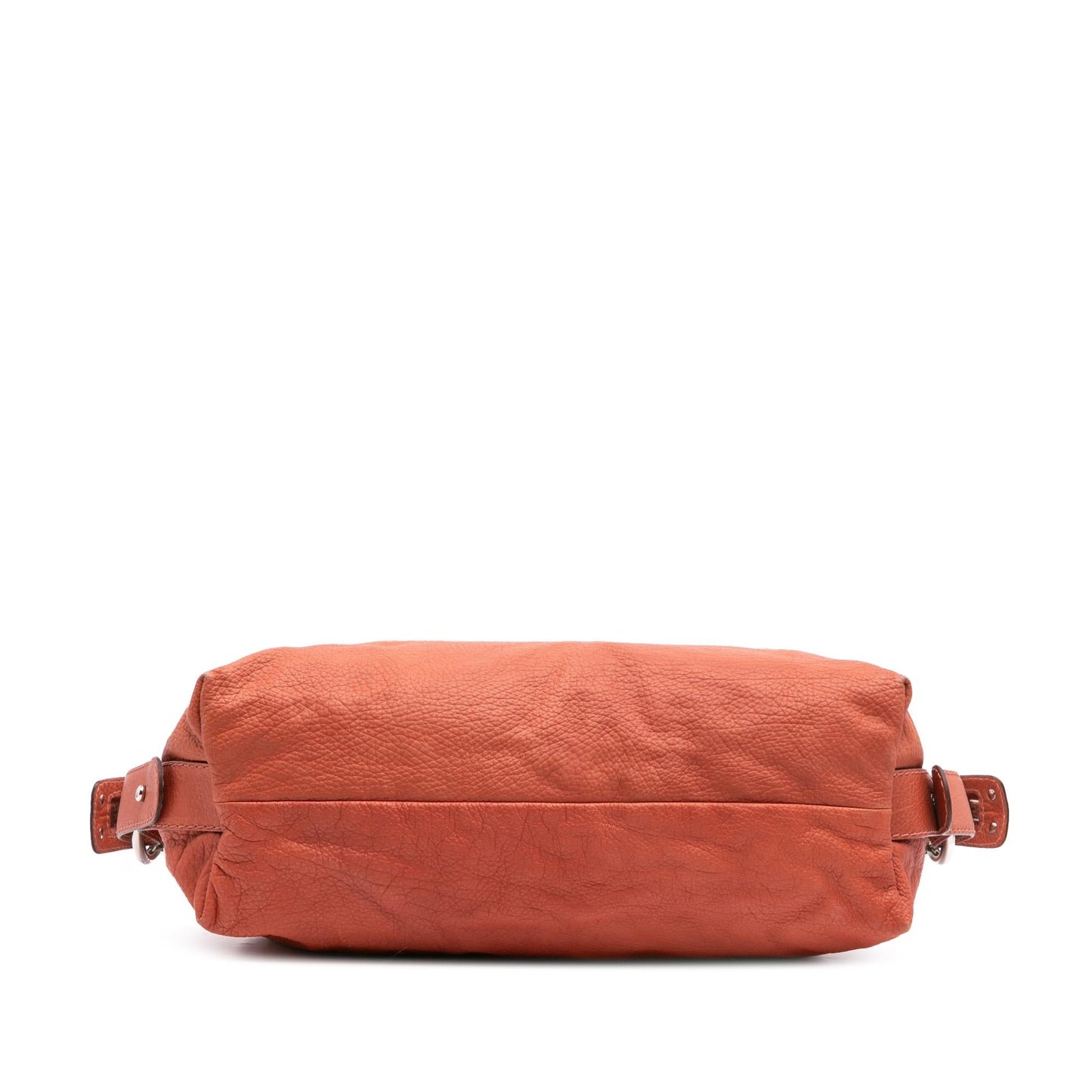 Gucci Bamboo Bar Leather Calf Orange Medium Tote Bag