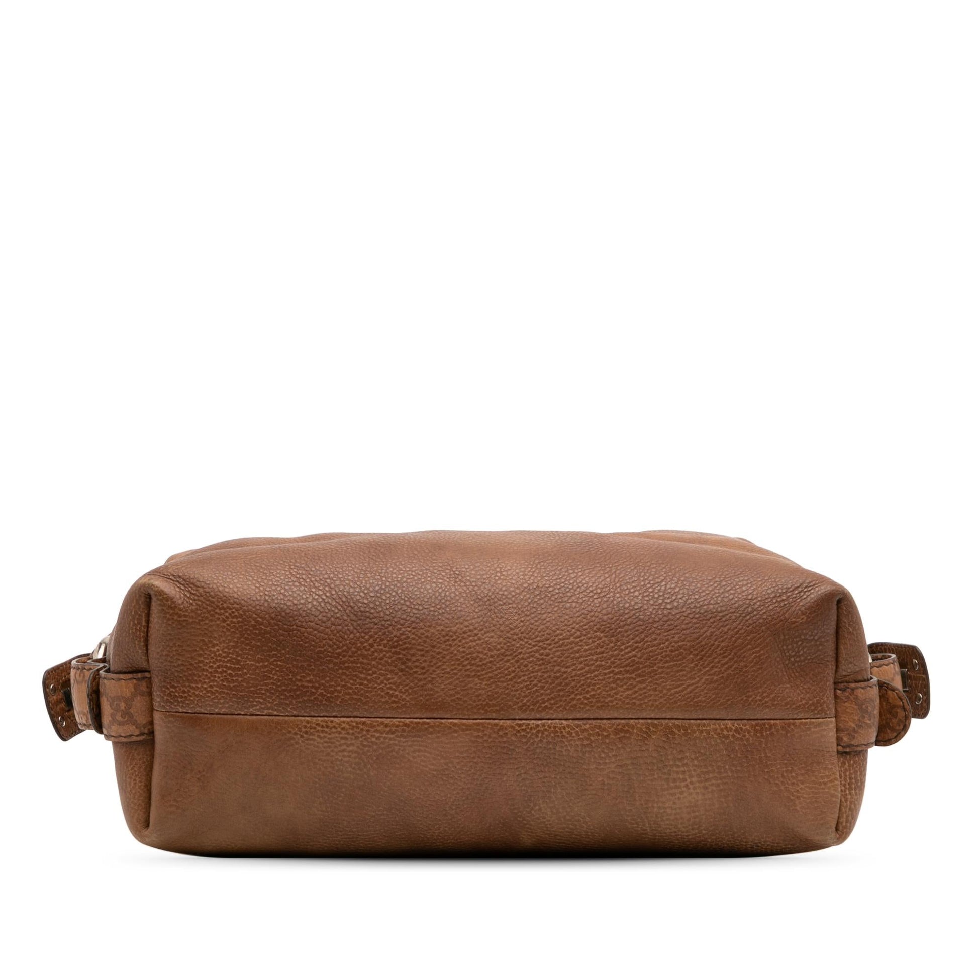 Gucci Bamboo Bar Leather Medium Tote Bag