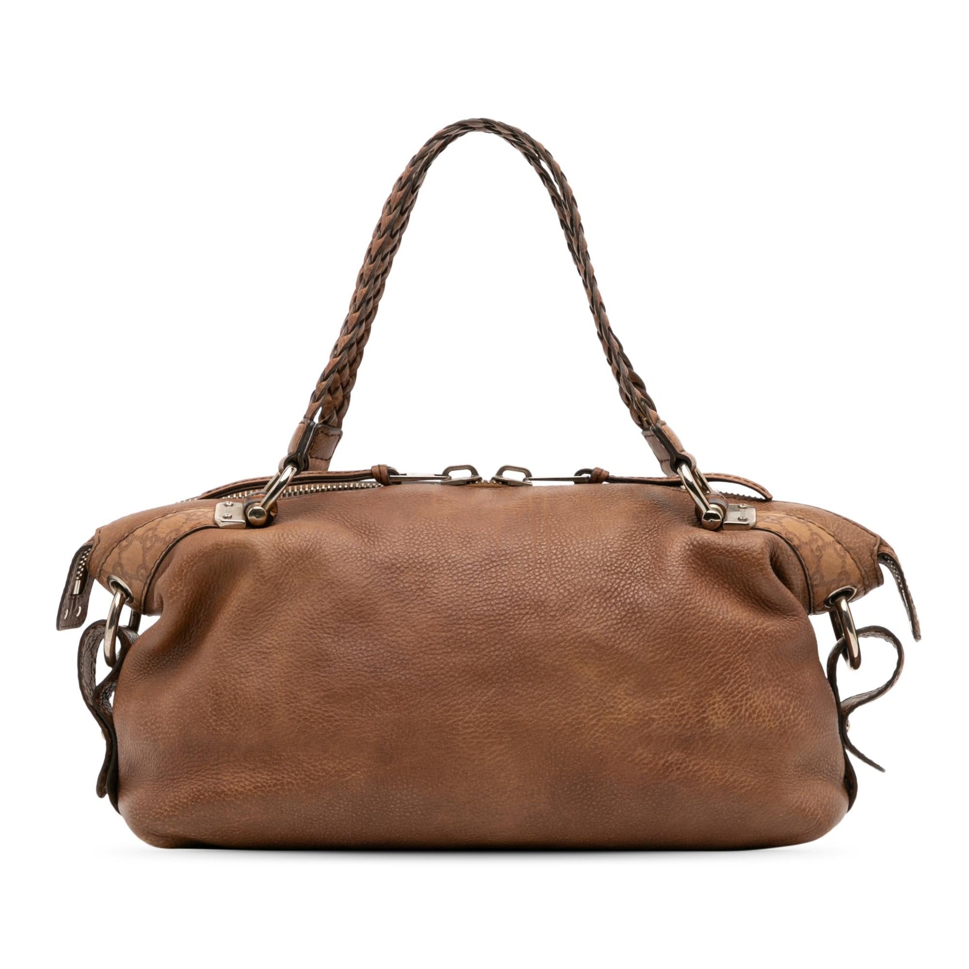 Gucci Bamboo Bar Leather Medium Tote Bag