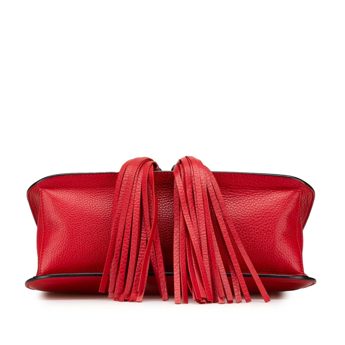 Gucci Bamboo Daily Leather Calf Red Medium Crossbody Bag