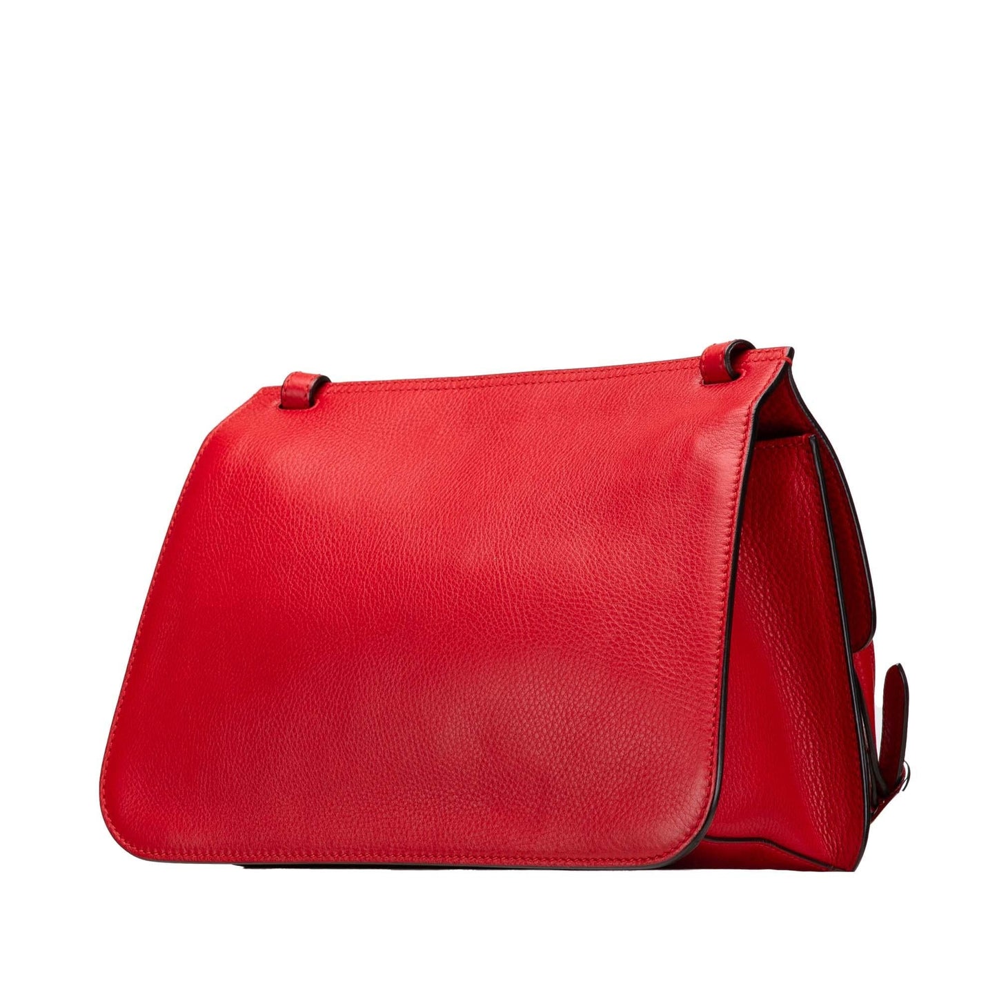Gucci Bamboo Daily Leather Calf Red Medium Crossbody Bag