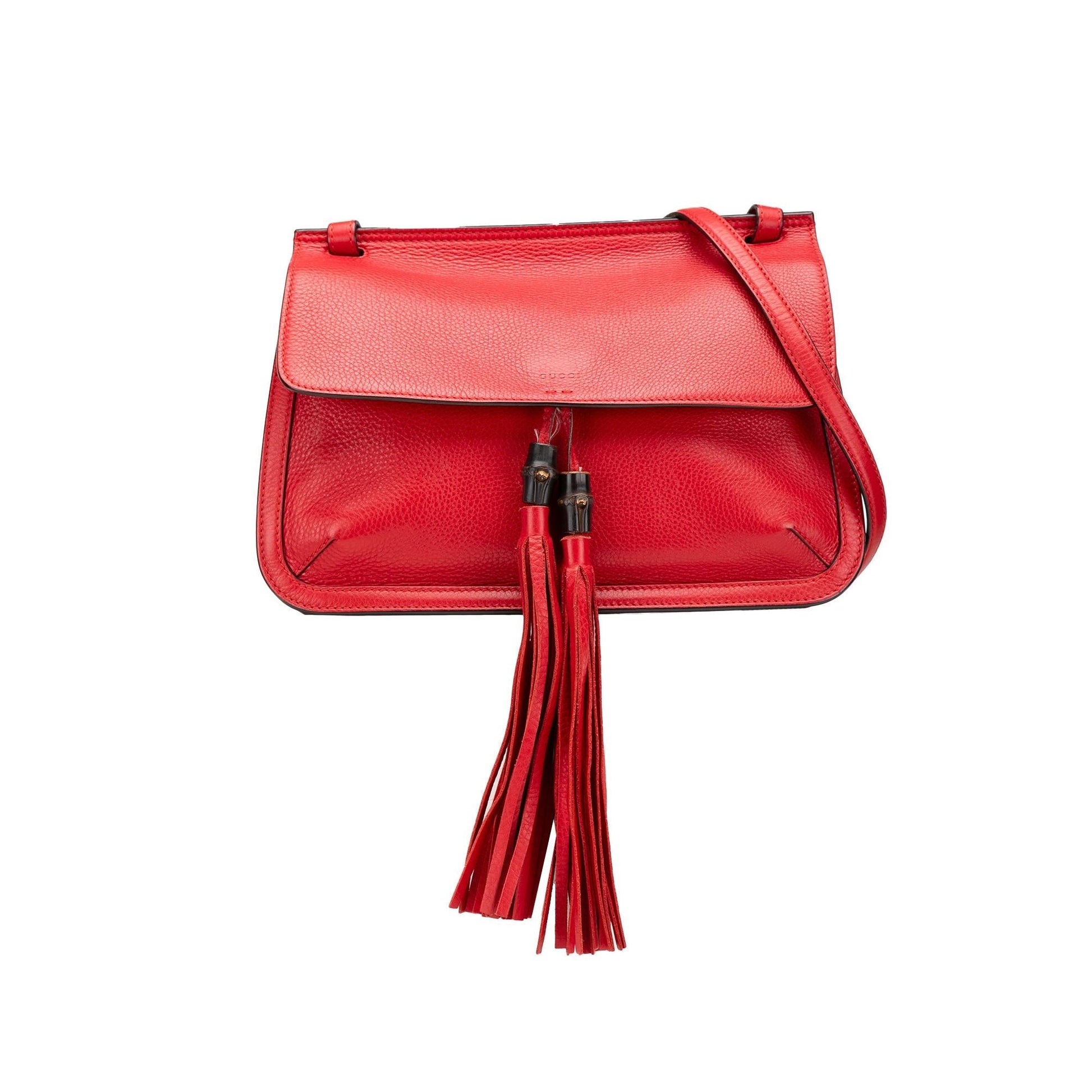 Gucci Bamboo Daily Leather Medium Crossbody Bag Crossbody 9