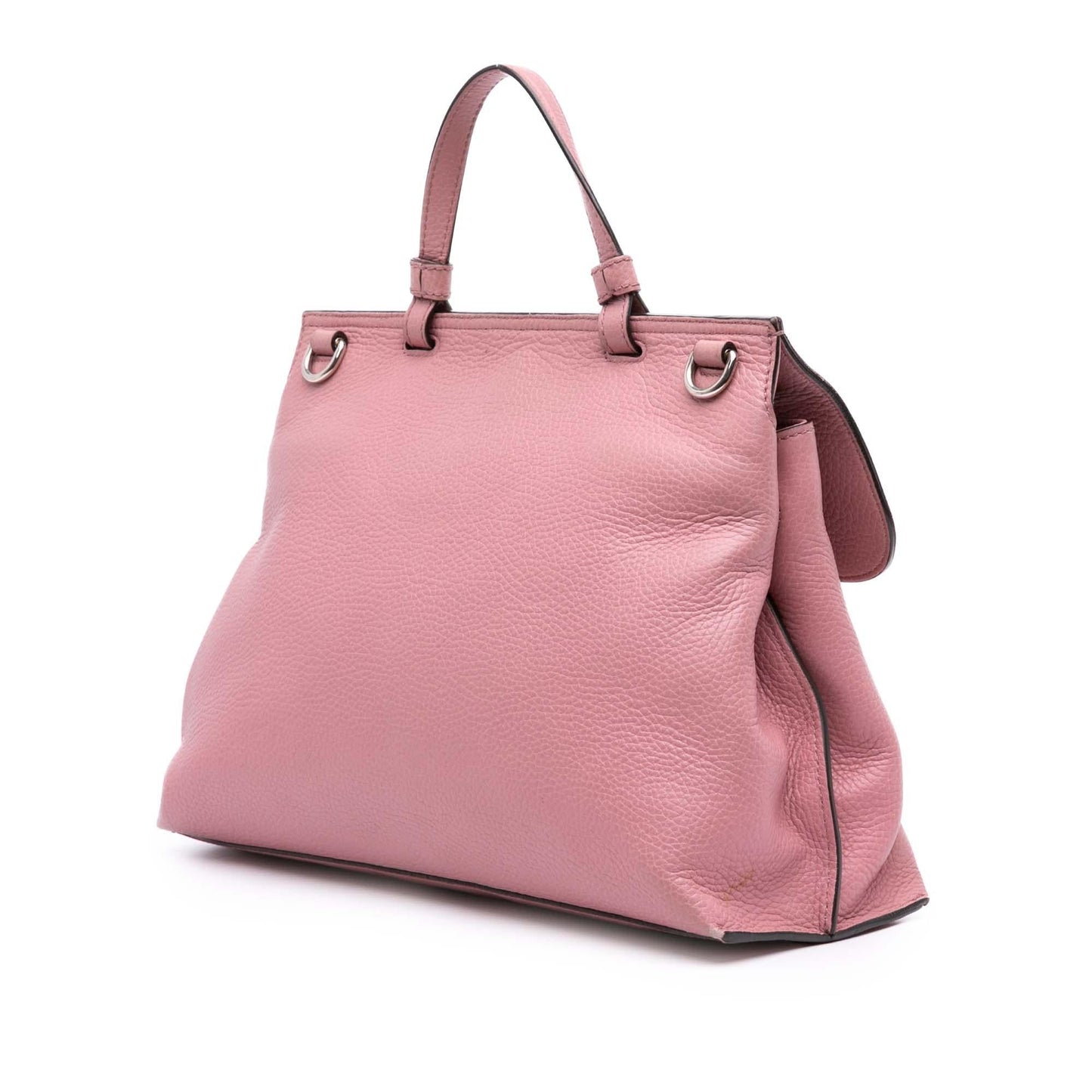 Gucci Bamboo Daily Leather Medium Travel Bag Satchel 3