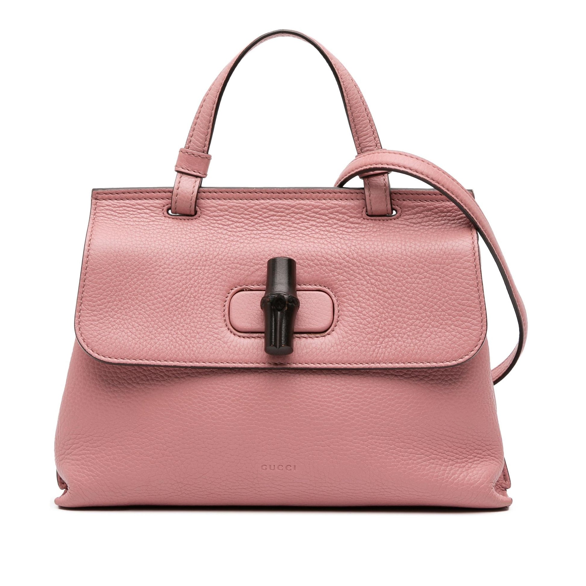 Gucci Bamboo Daily Leather Medium Travel Bag Satchel 4