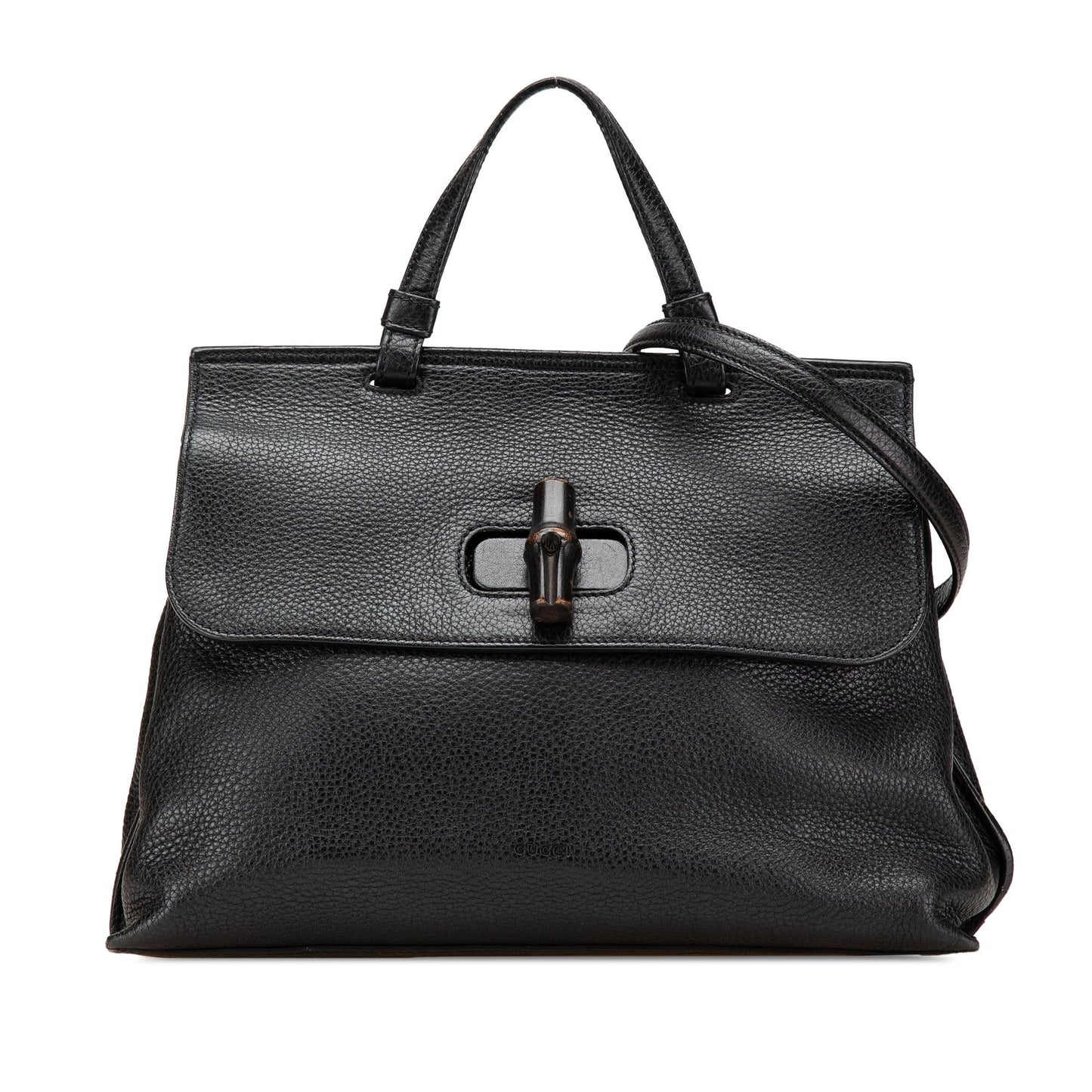 Gucci Bamboo Daily Leather Medium Travel Bag Satchel 5
