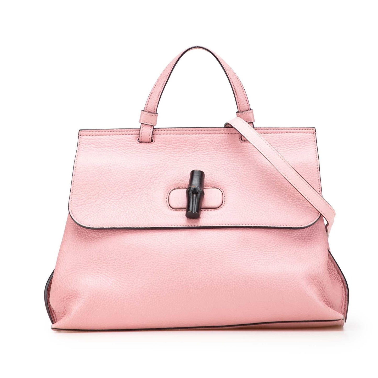Gucci Bamboo Daily Leather Medium Travel Bag Satchel 6