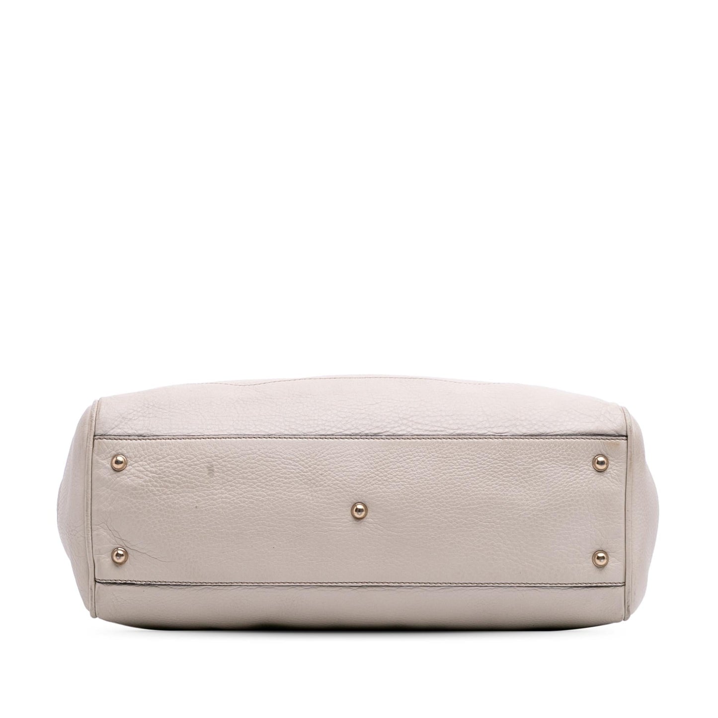 Gucci Bamboo Diana Leather Calf White Medium Tote Bag Tote 4