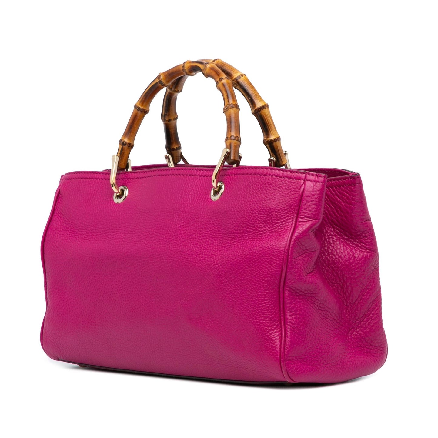 Gucci Bamboo Shopper SHG-iVpsJb Leather Calf Pink Medium Satchel Bag