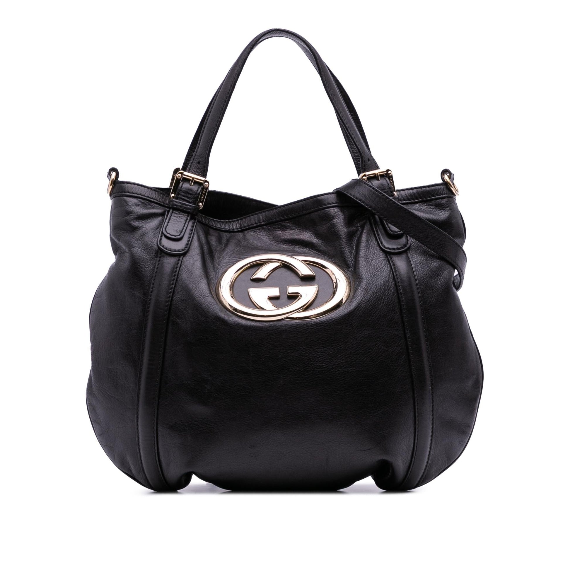 Gucci Britt Leather Medium Travel Bag