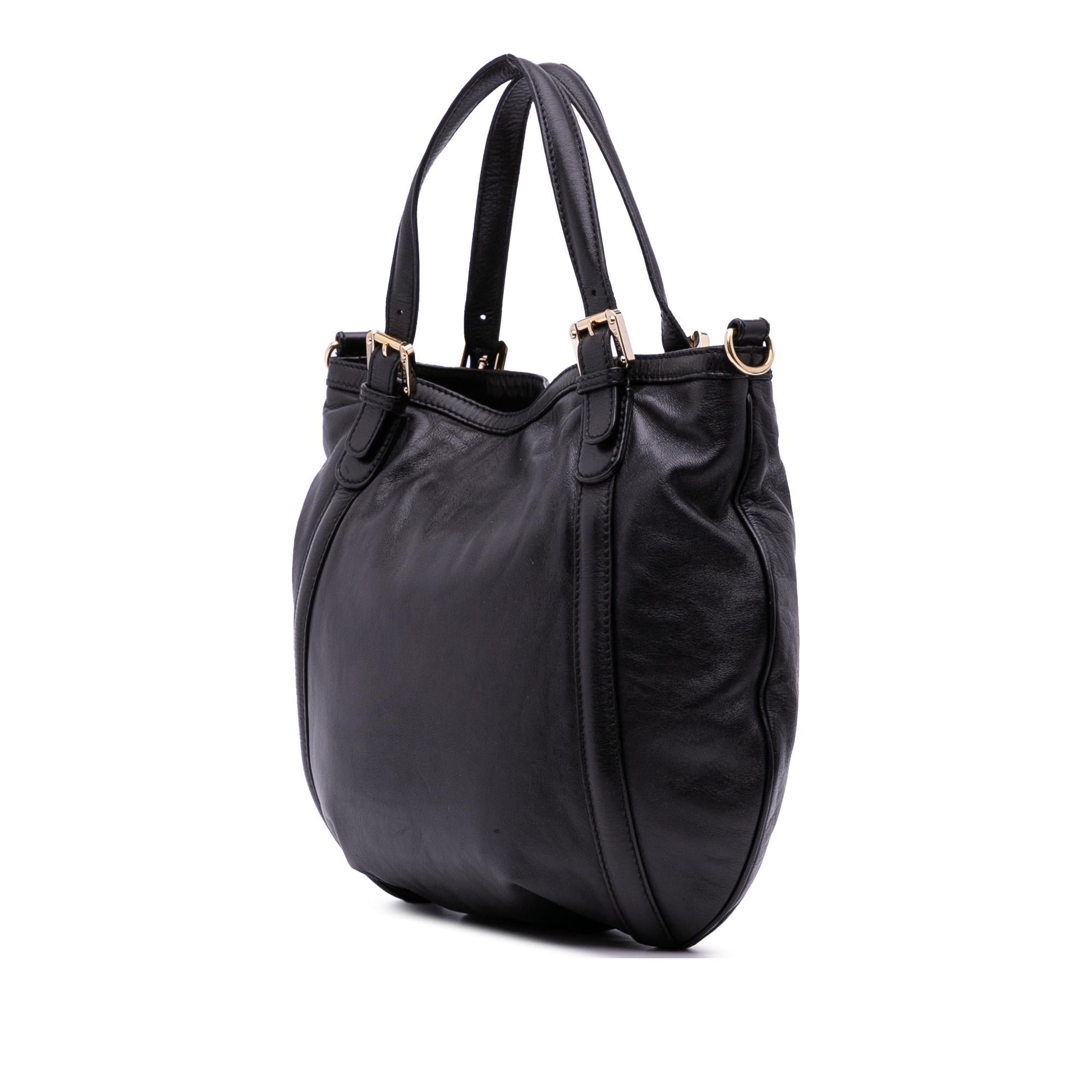 Gucci Britt Leather Medium Travel Bag