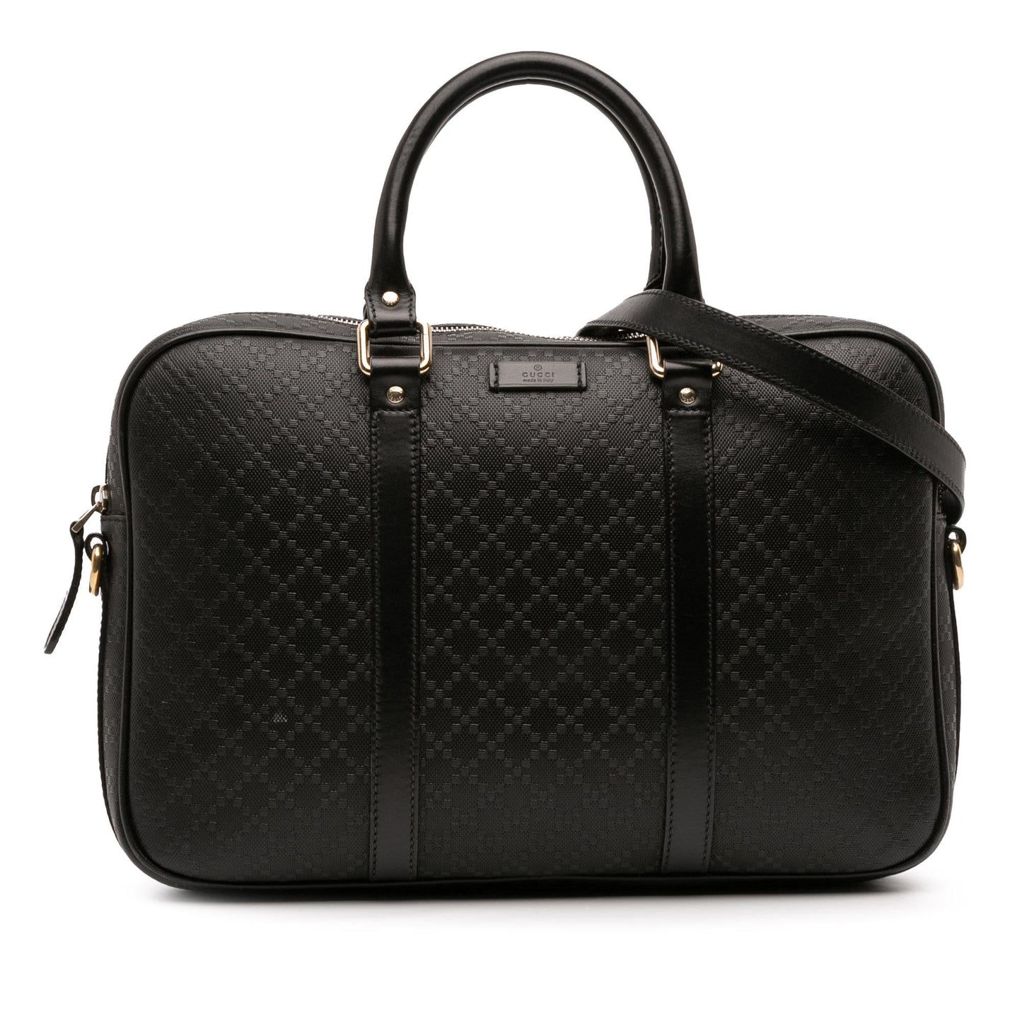 Gucci Diamante Bright Business Leather Medium Tote Bag
