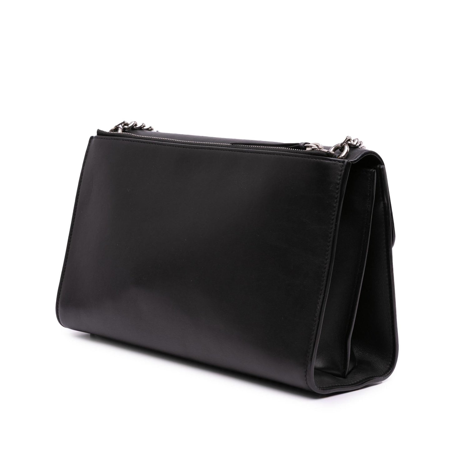 Gucci Dollar Interlocking G Leather Calf Black Medium Crossbody Bag