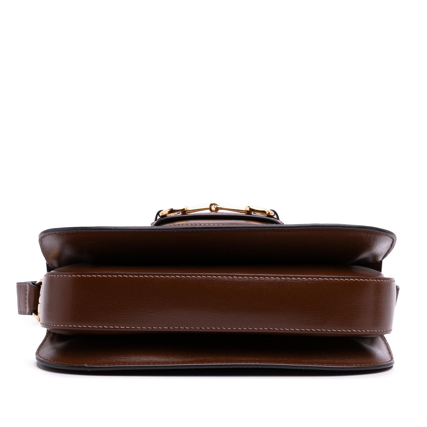 Gucci Horsebit Leather Calf Brown Medium Shoulder Bag