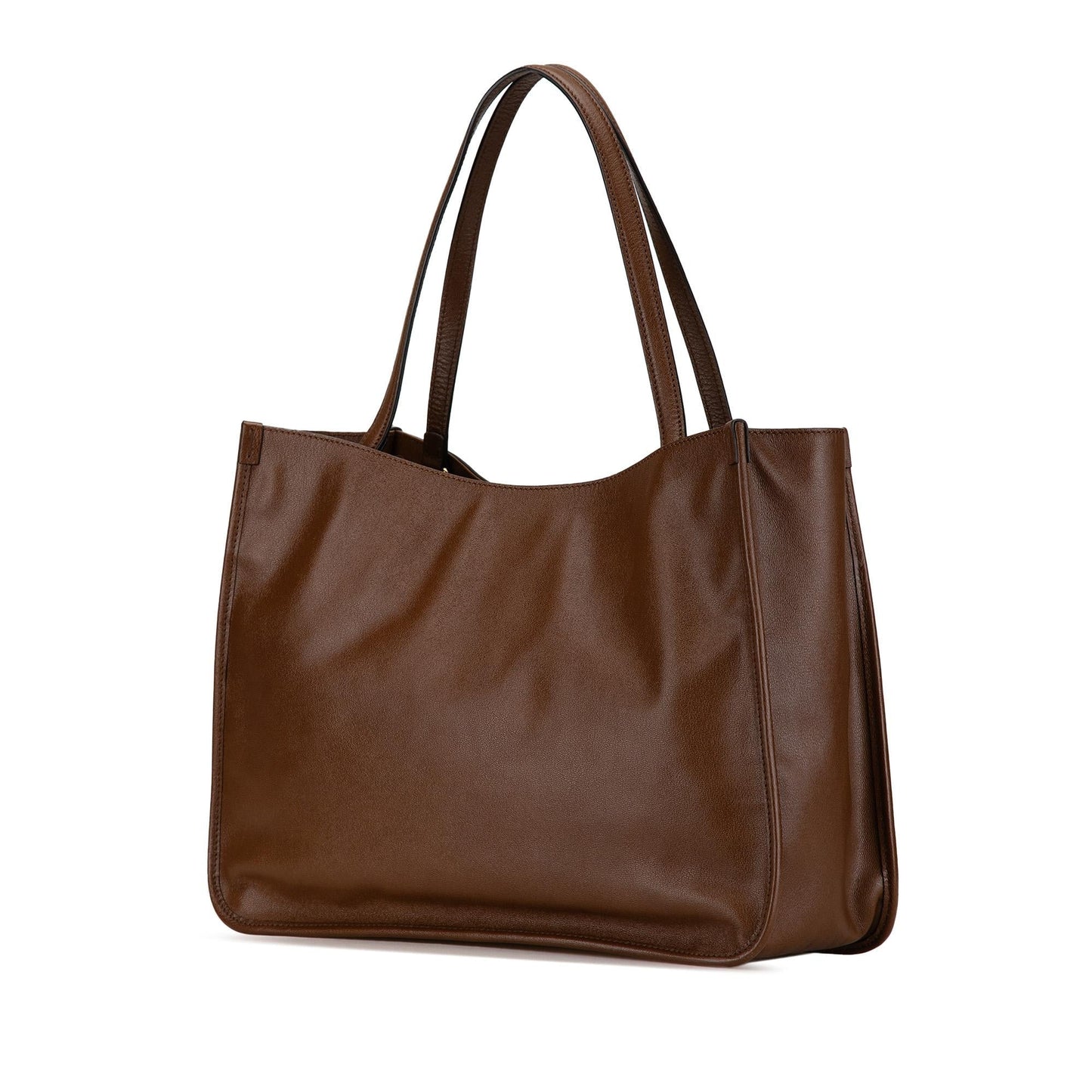 Gucci Horsebit Leather Calf Brown Medium Tote Bag Shg Uinw42