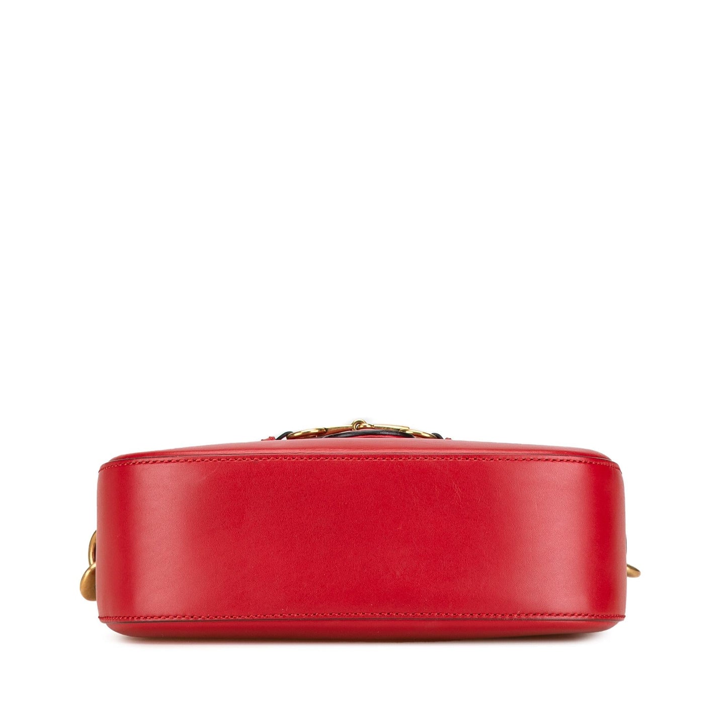 Gucci Lady Web Leather Calf Red Medium Crossbody Bag Crossbody 1