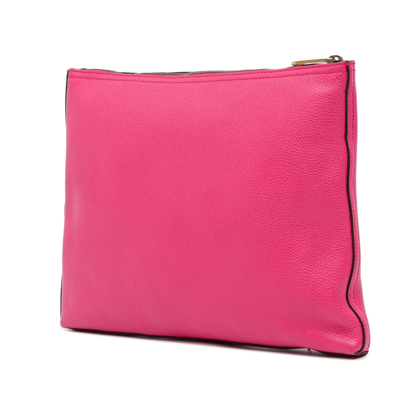Gucci Logo Portfolio Leather Calf Pink Medium Clutch Bag Clutch 4