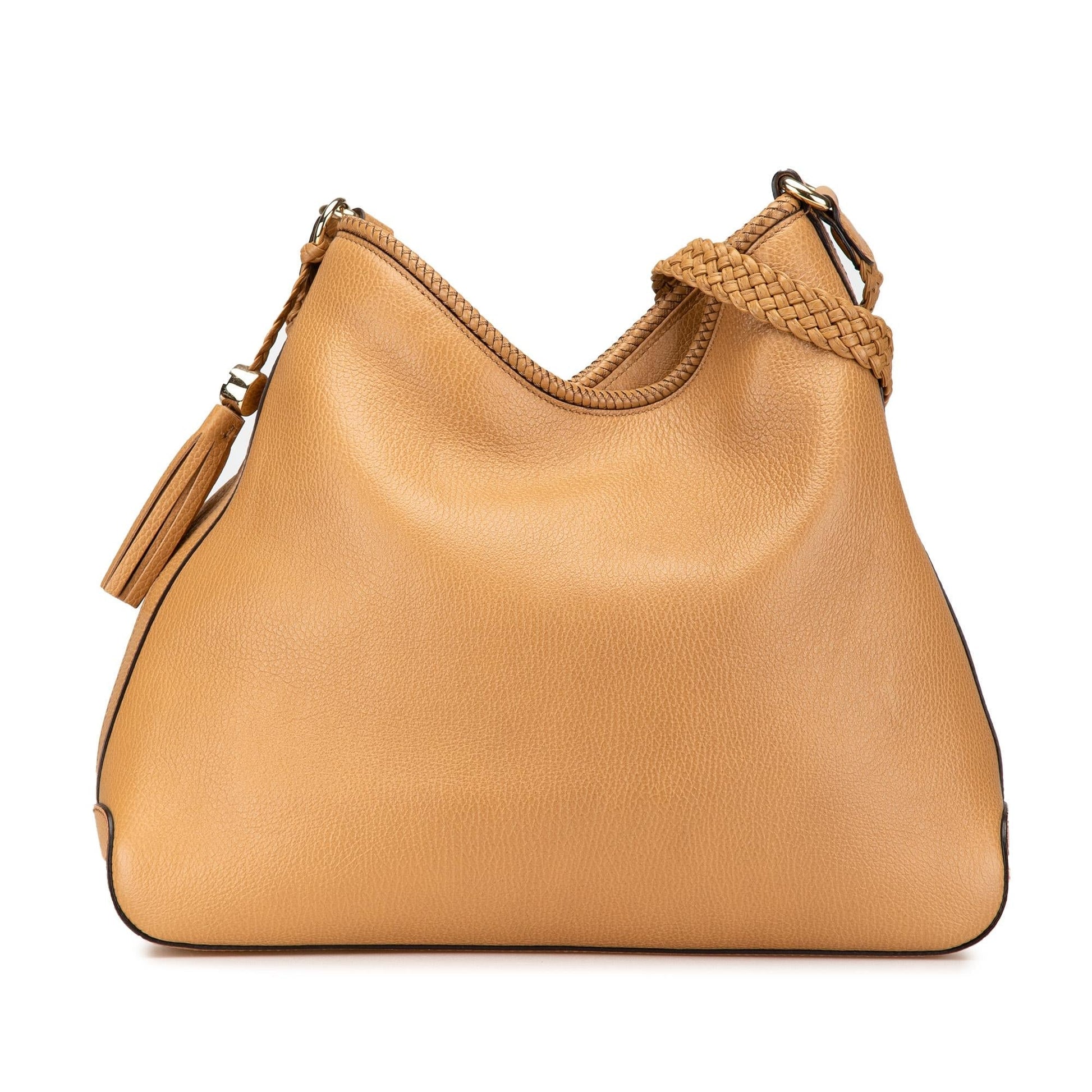 Gucci Marrakech Leather Calf Brown Medium Shoulder Bag