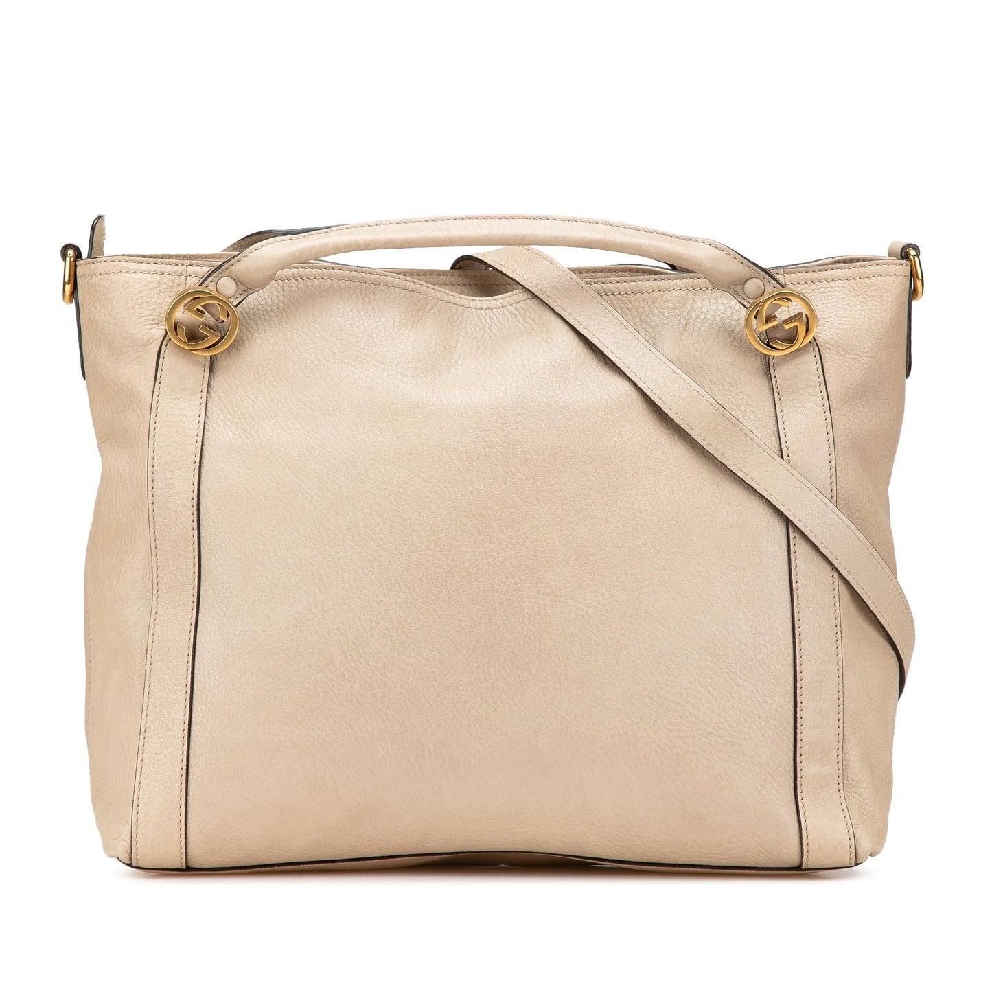 Gucci Miss GG Leather Calf Brown Medium Satchel Bag