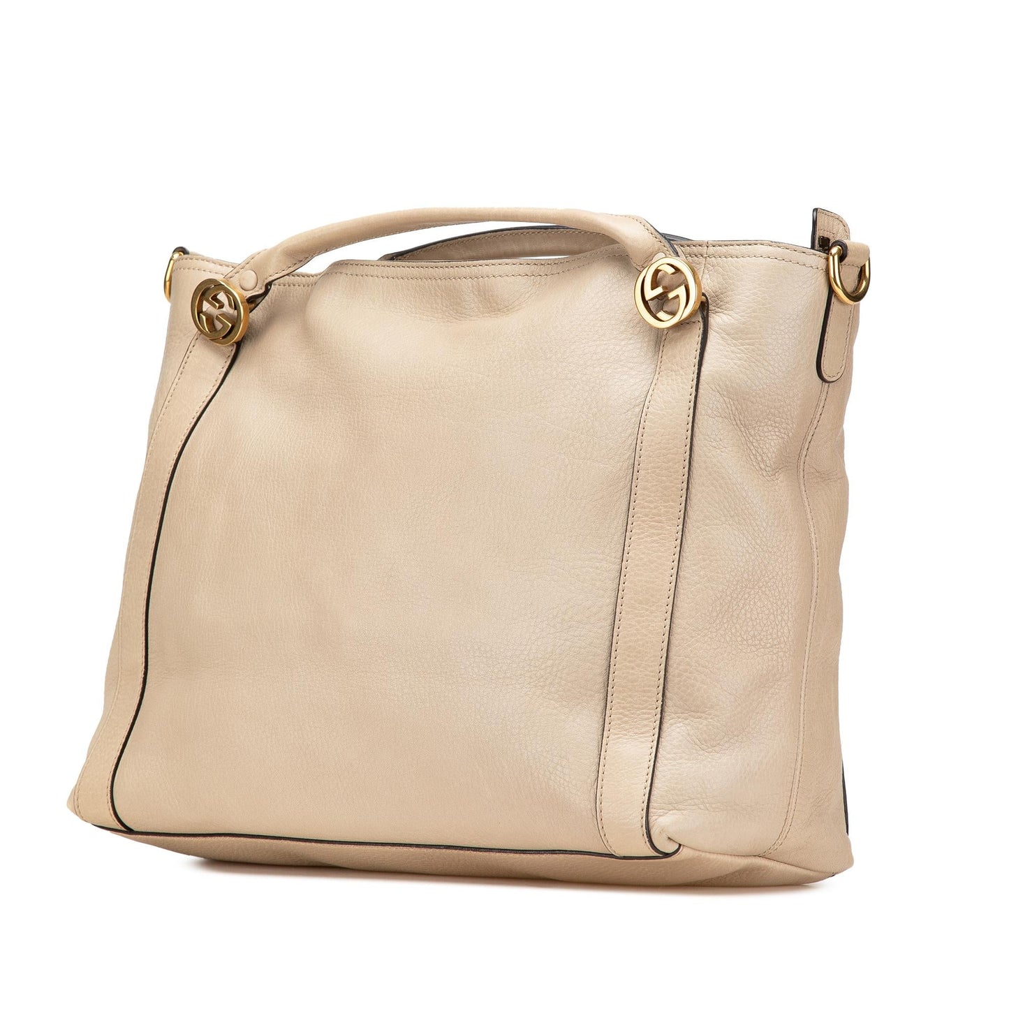Gucci Miss GG Leather Calf Brown Medium Satchel Bag