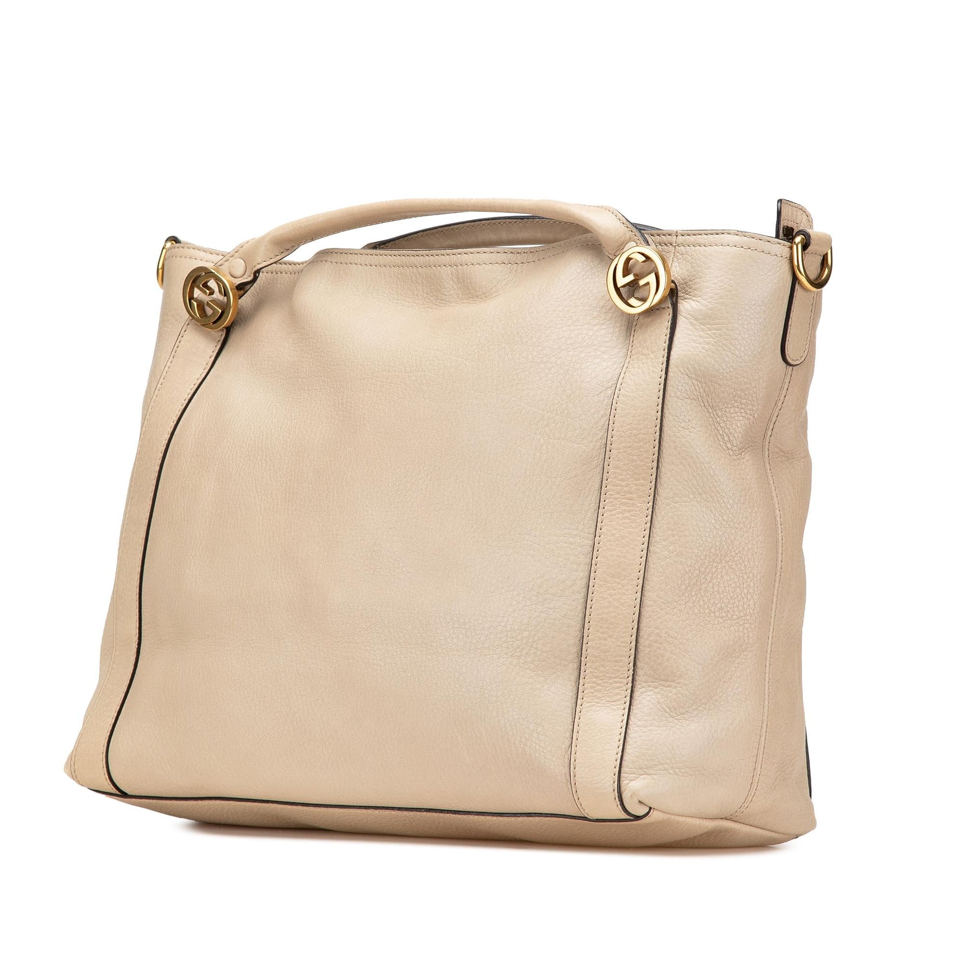 Gucci Miss GG Leather Calf Brown Medium Satchel Bag