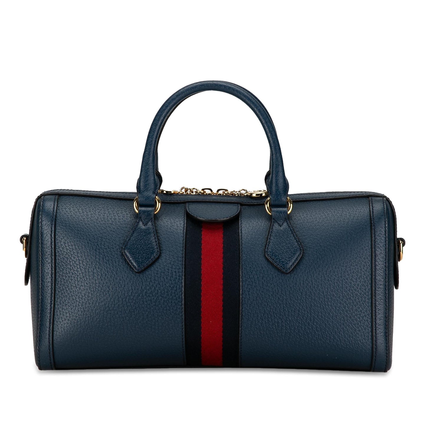 Gucci Ophidia Boston SHG-S6SKIP Leather Calf Blue Medium Satchel Bag