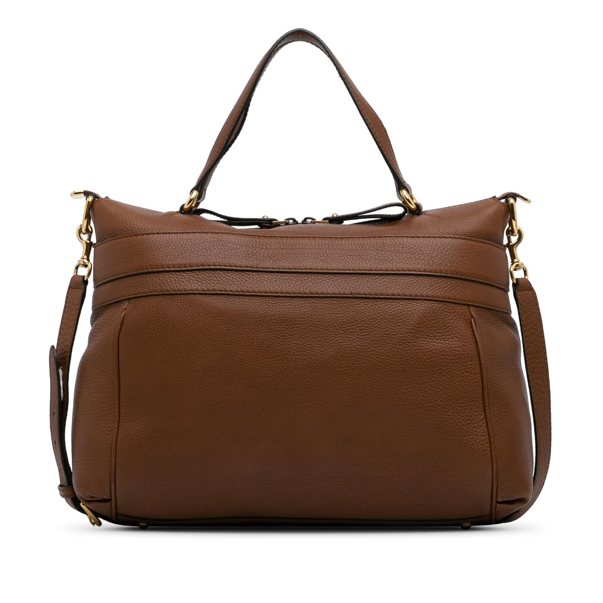 Gucci Ride Top Handle SHG-ZEr6xw Leather Calf Brown Medium Satchel Bag