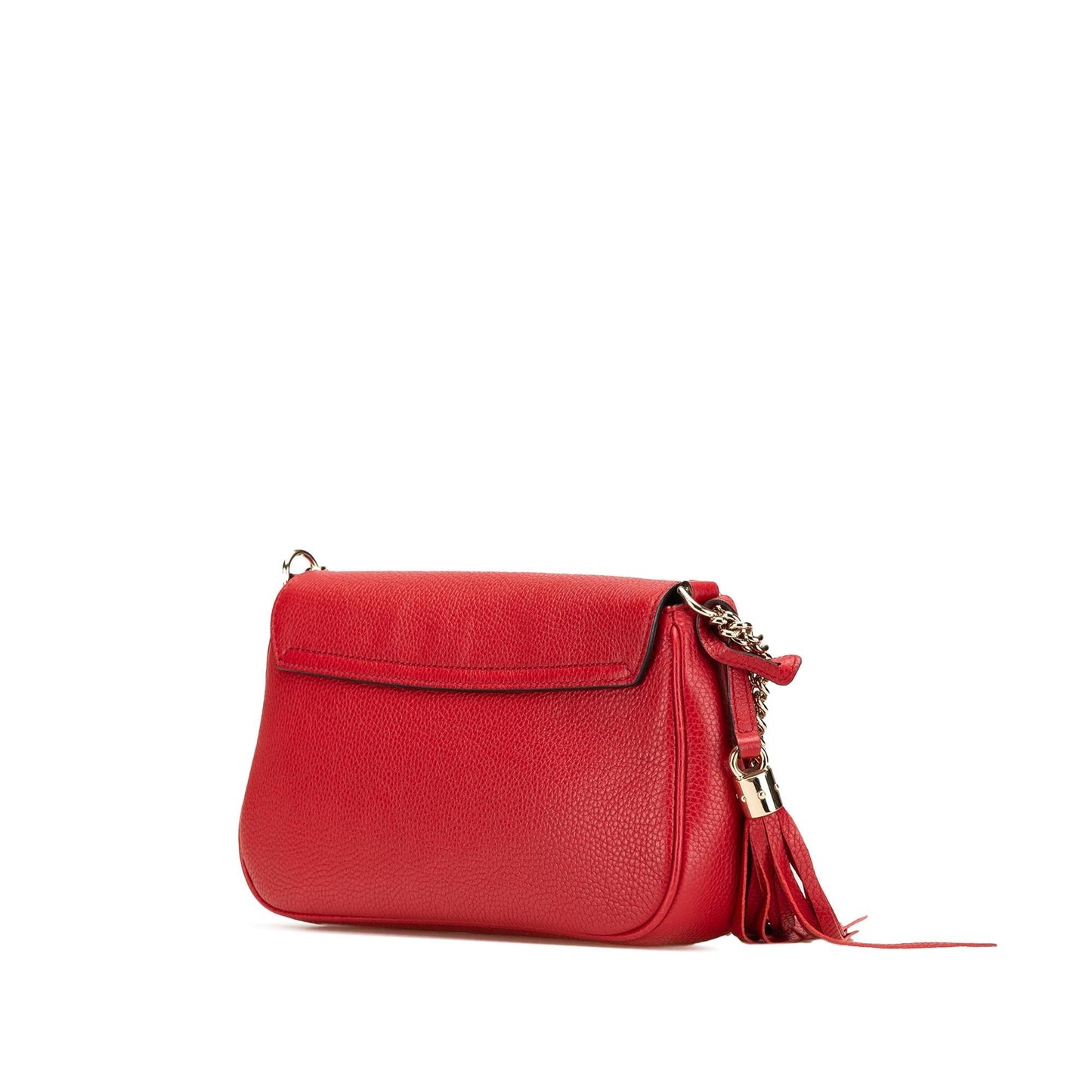 Gucci Soho Chain Flap Leather Calf Red Medium Crossbody Bag Crossbody 1