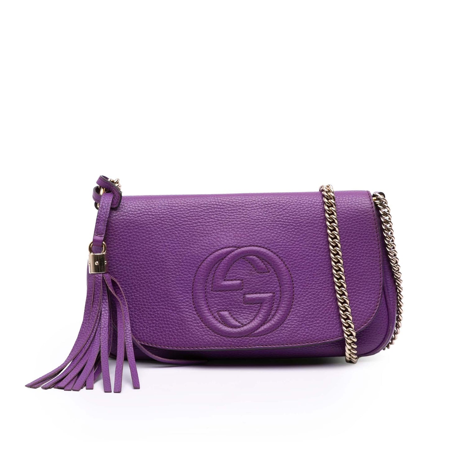 Gucci Soho Leather Medium Chain Flap Crossbody Bag Crossbody 5