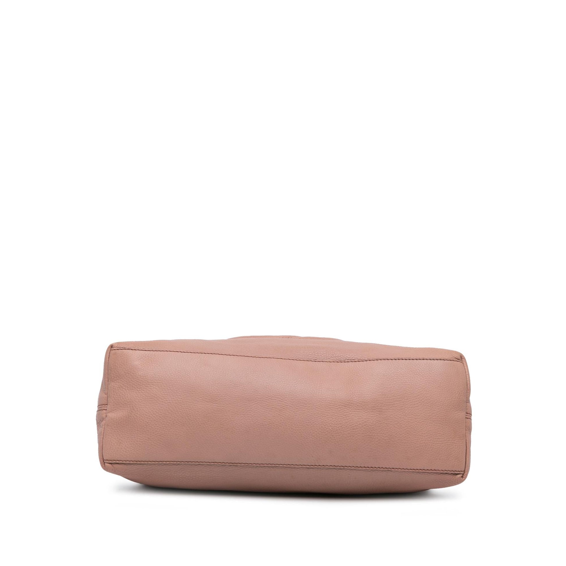 Gucci Soho Chain SHG-tvx6E5 Leather Calf Pink Medium Tote Bag