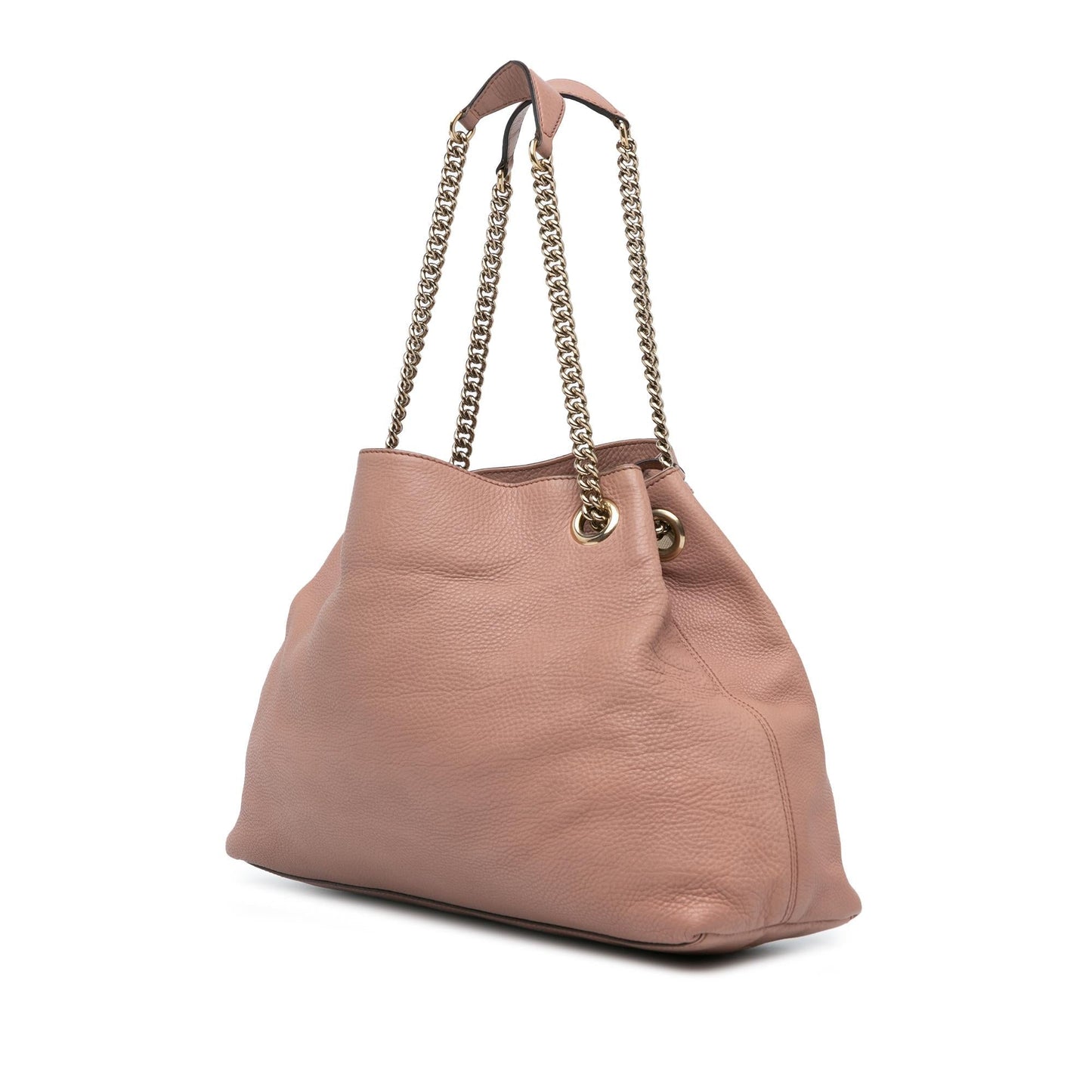 Gucci Soho Chain SHG-tvx6E5 Leather Calf Pink Medium Tote Bag