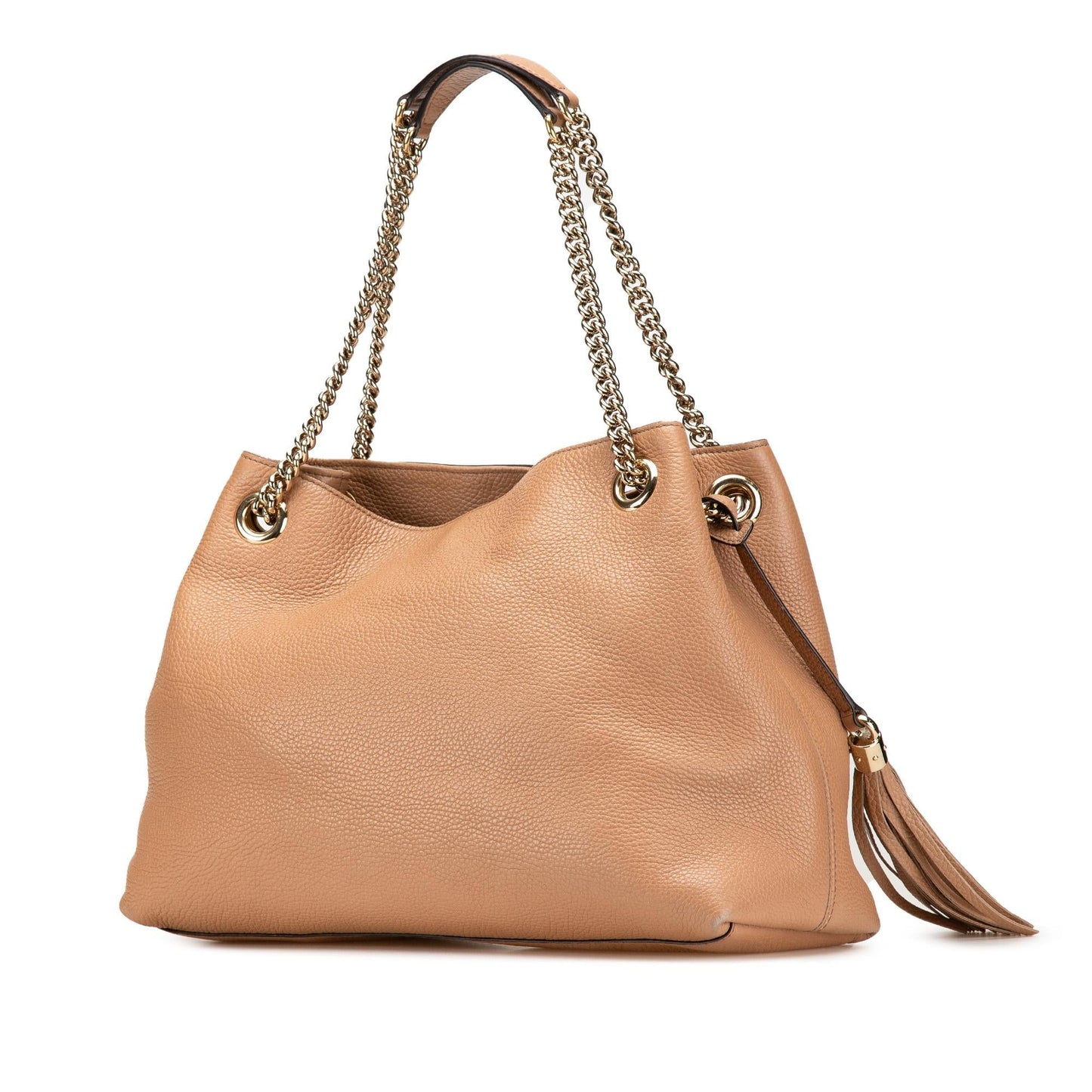 Gucci Soho Chain Leather Calf Brown Medium Tote Bag Tote 5