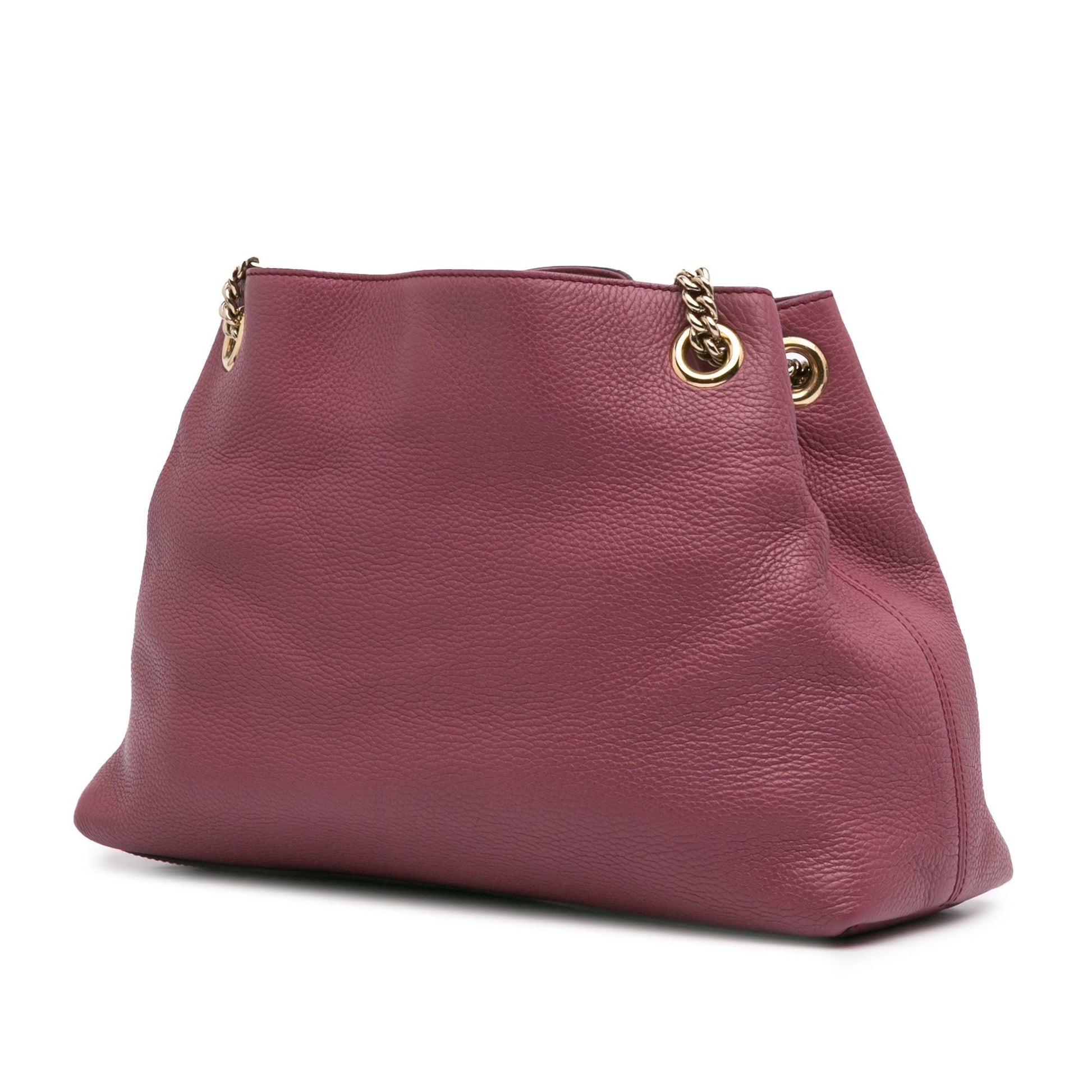 Gucci Soho Leather Calf Medium Chain Tote Bag Tote 6
