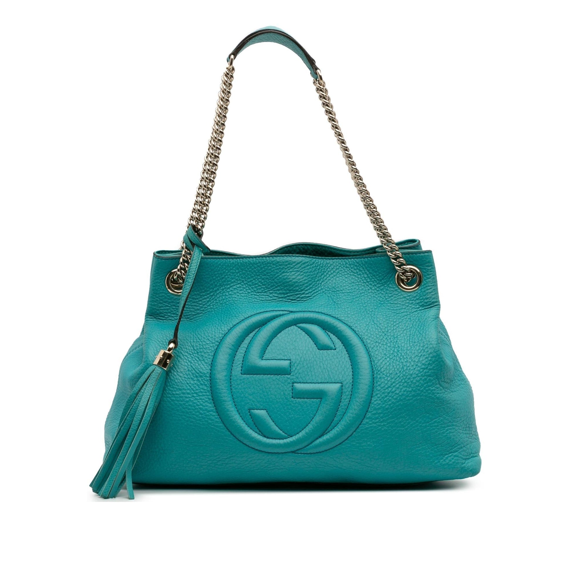 Gucci Soho Leather Medium Chain Tote Bag Tote 21