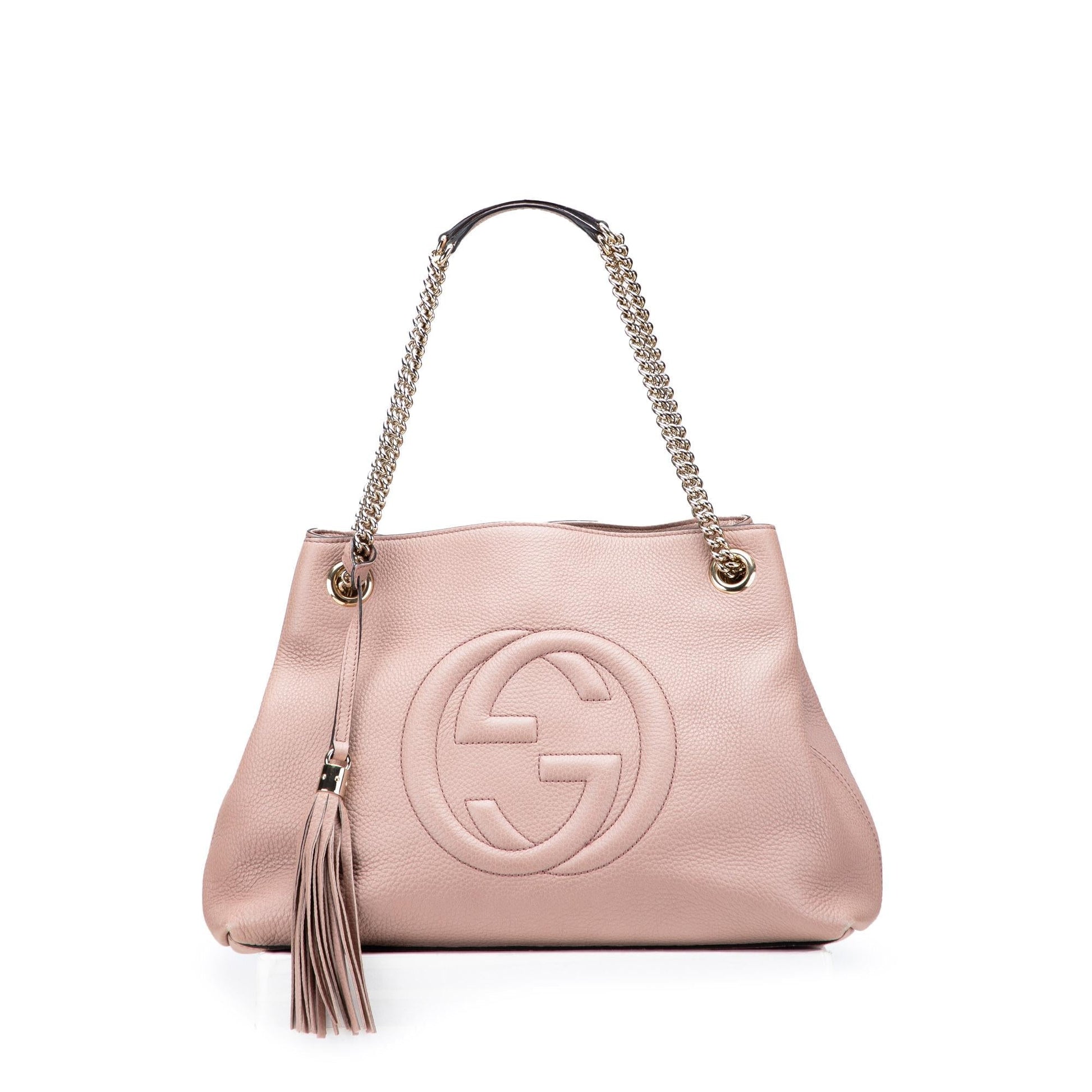 Gucci Soho Leather Medium Chain Tote Bag Tote 30