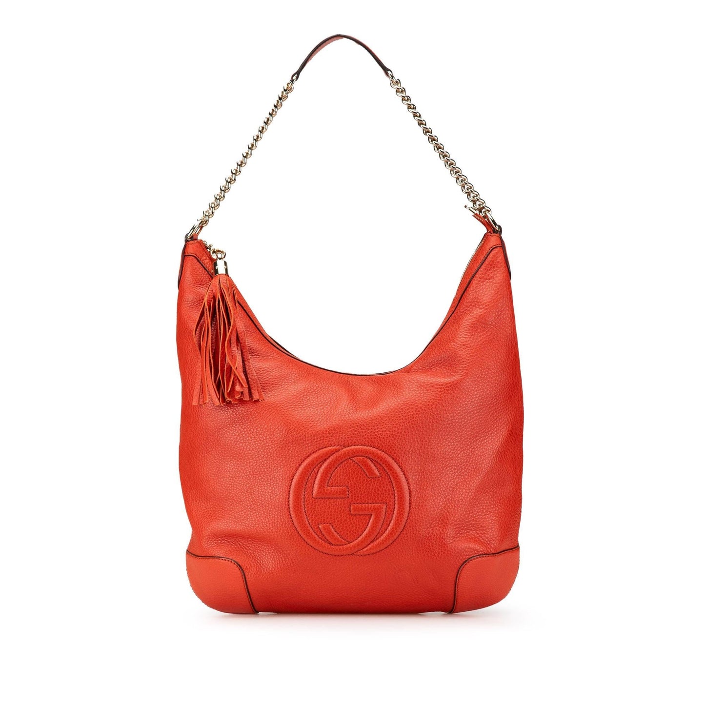 Gucci Soho Leather Calf Red Medium Shoulder Bag Shoulder Bag