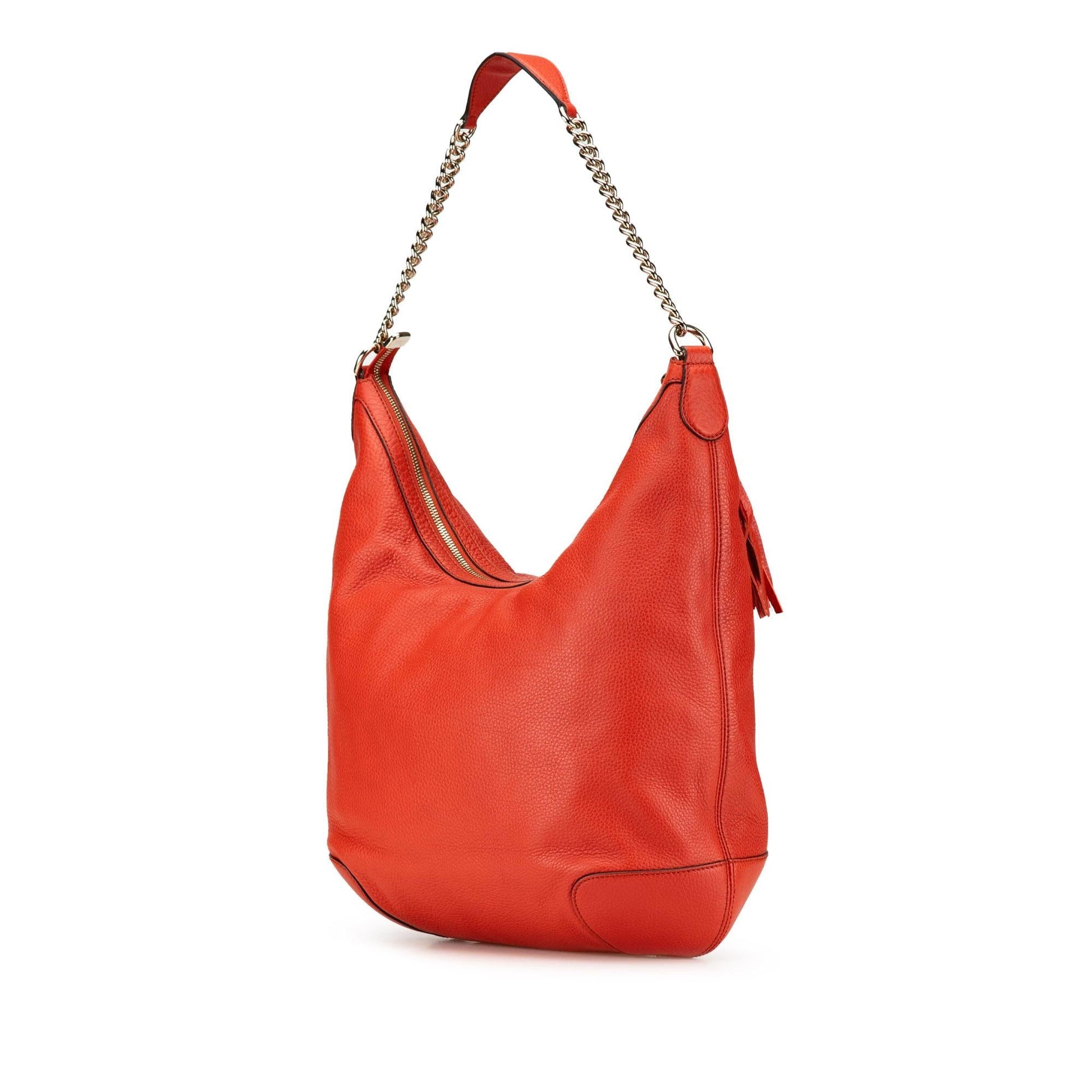 Gucci Soho Leather Calf Red Medium Shoulder Bag Shoulder Bag