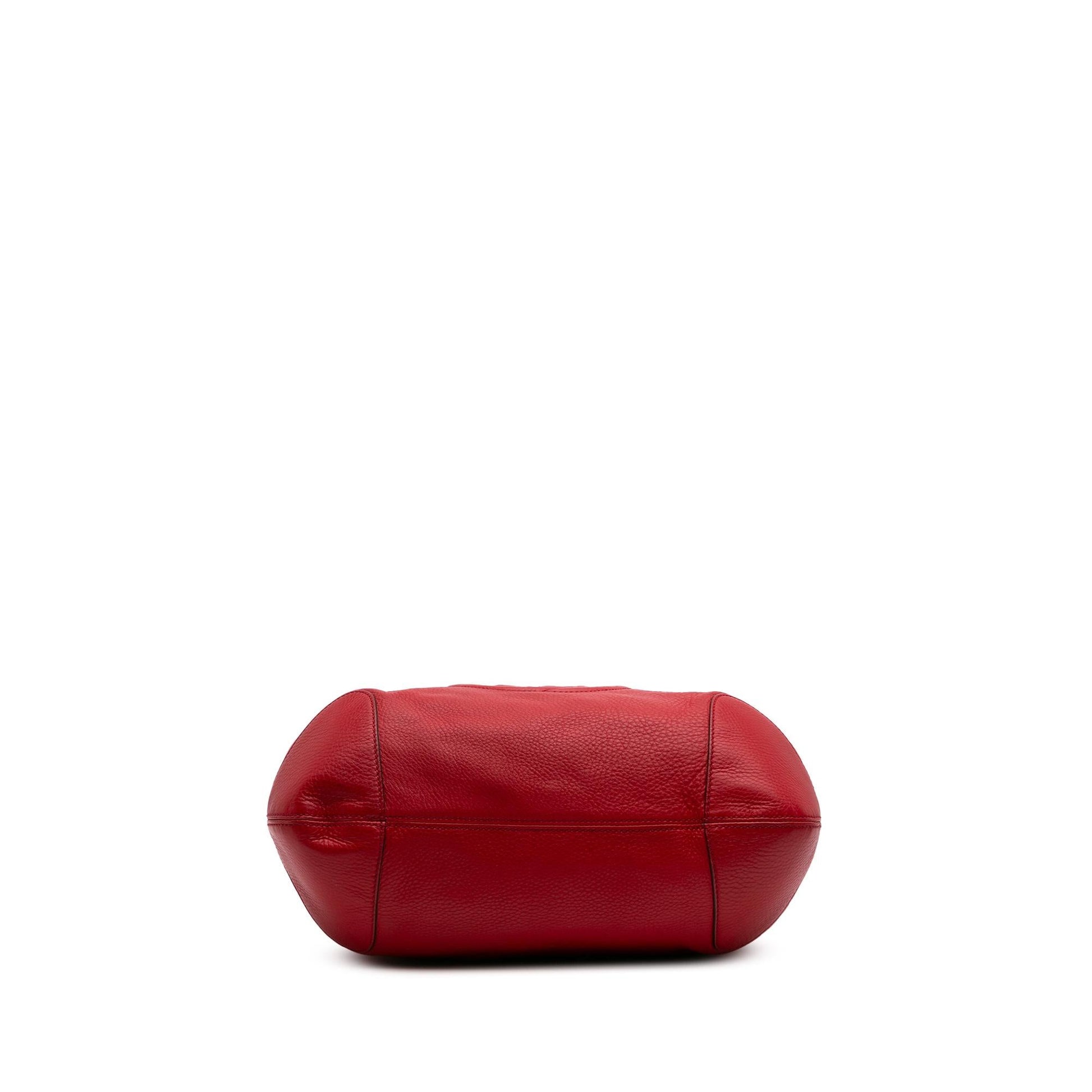 Gucci Soho Leather Calf Red Medium Shoulder Bag