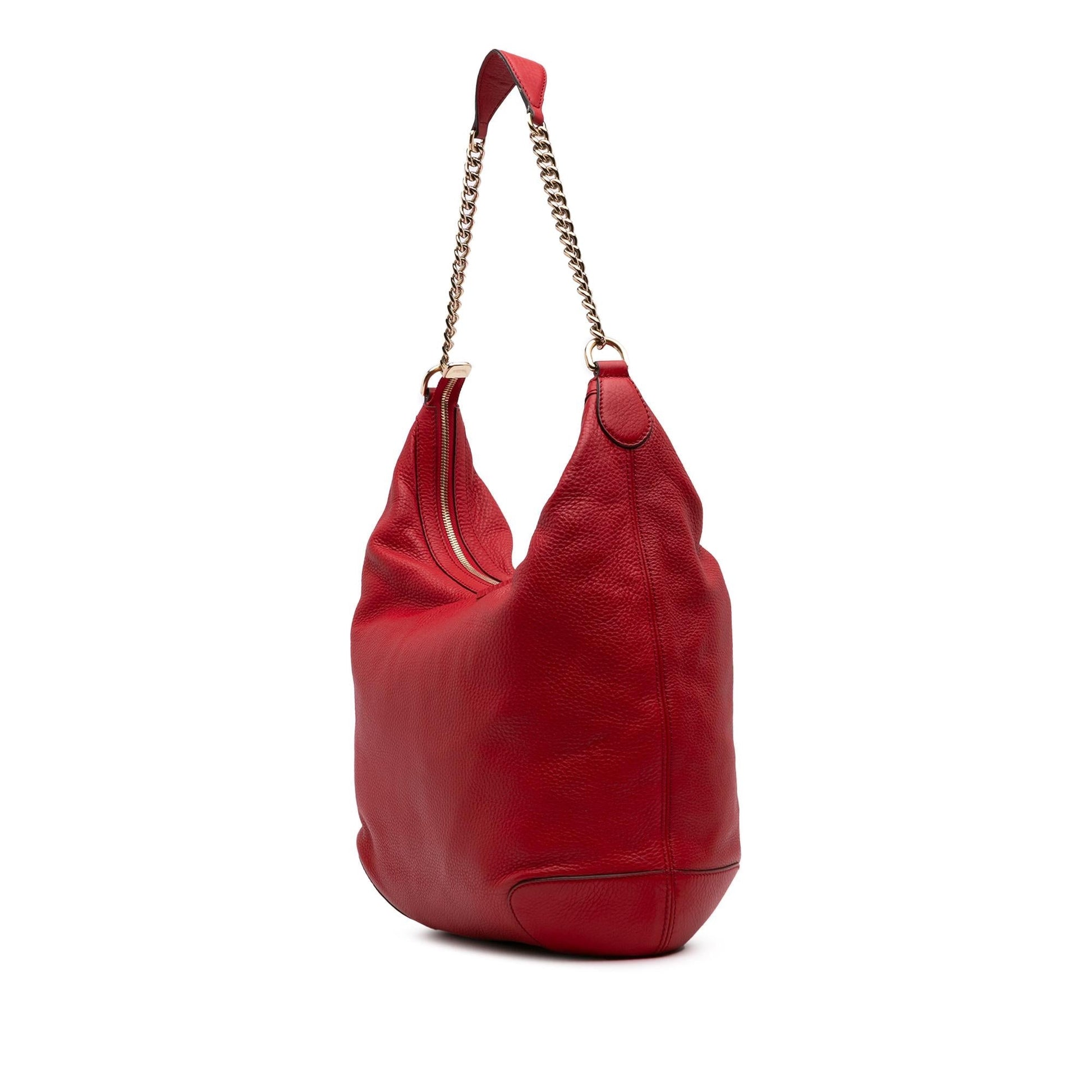 Gucci Soho Leather Calf Red Medium Shoulder Bag Bag 2