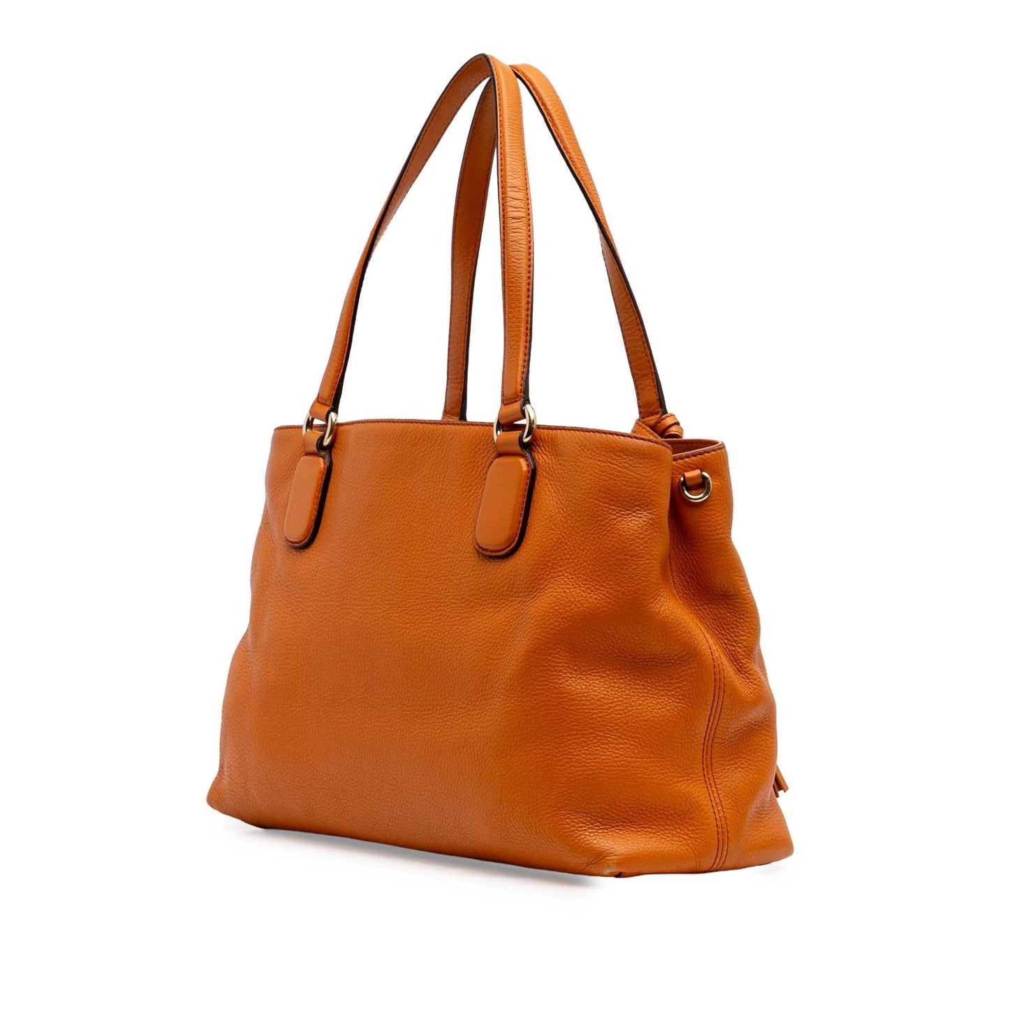 Gucci Soho Working Leather Calf Orange Medium Satchel Bag Satchel 1