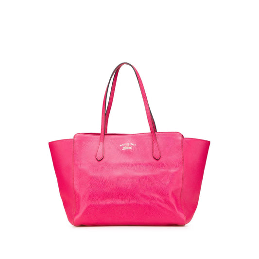 Gucci Swing Leather Calf Pink Medium Tote Bag