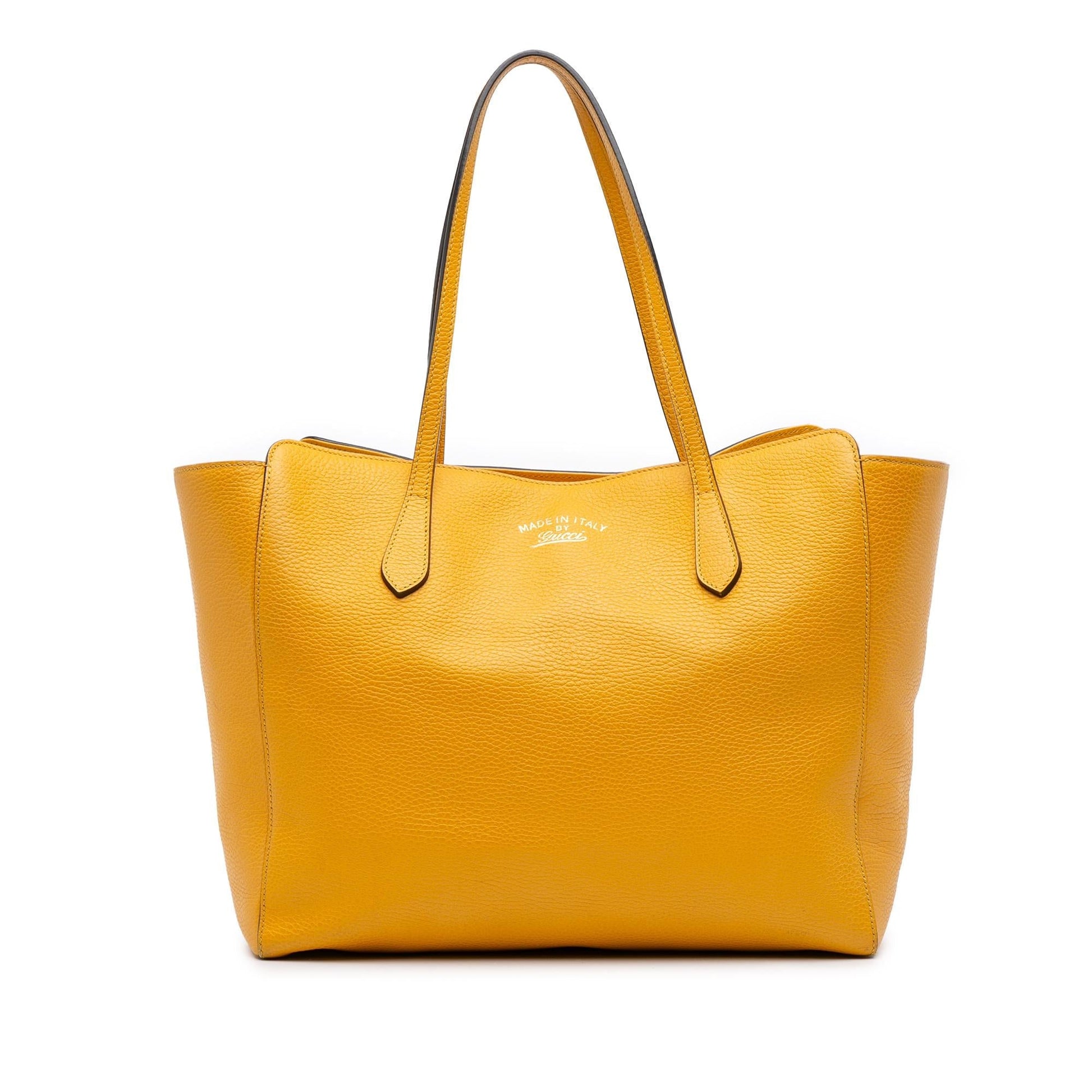 Gucci Swing Leather Medium Tote Bag Tote 6