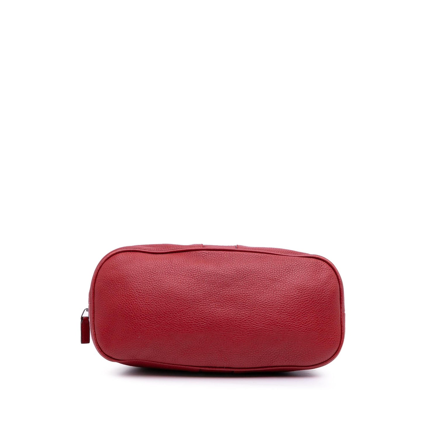 Gucci Web Dome Leather Calf Red Medium Satchel Bag