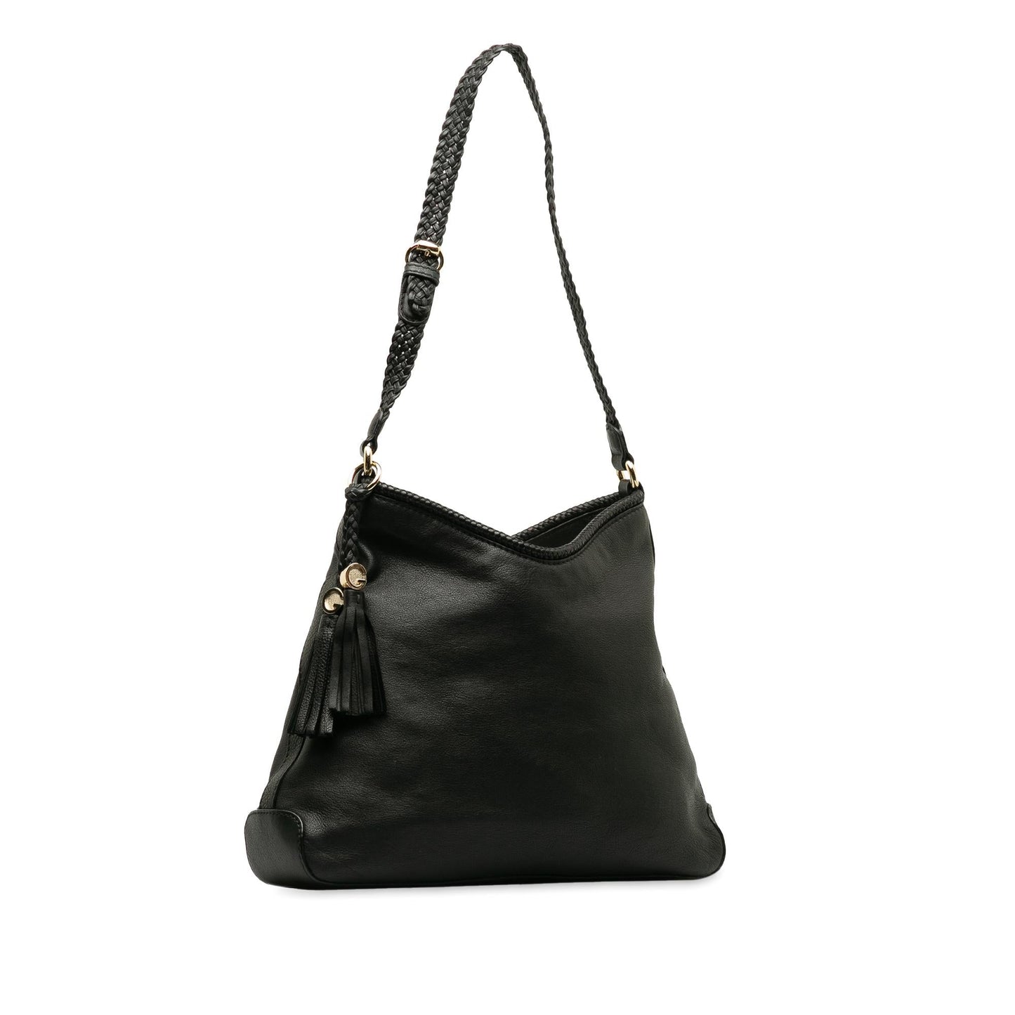 Gucci Marrakech SHG-P2O52U Calf Black Medium Shoulder Bag