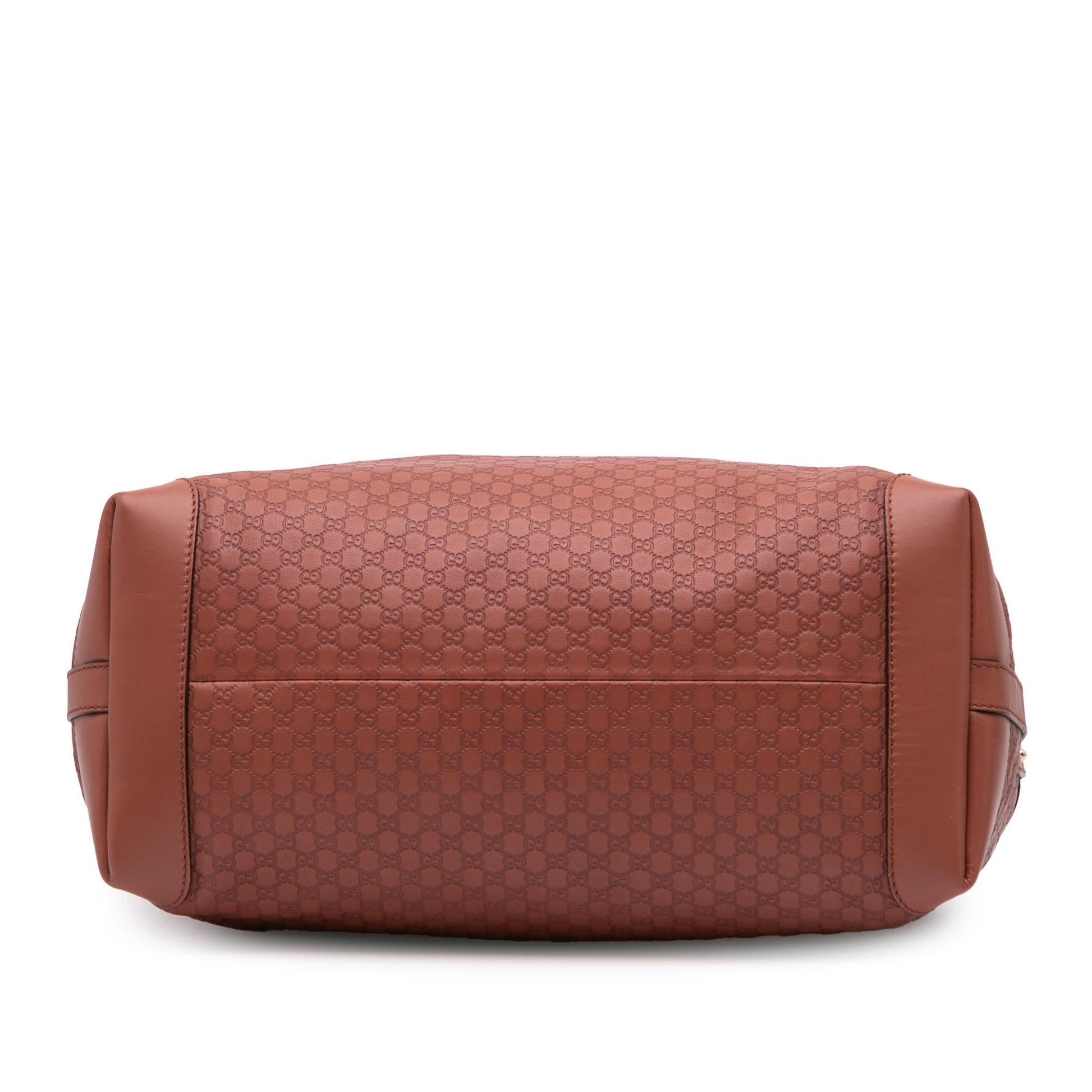 Gucci Microguccissima Craft Calf Brown Medium Tote Bag