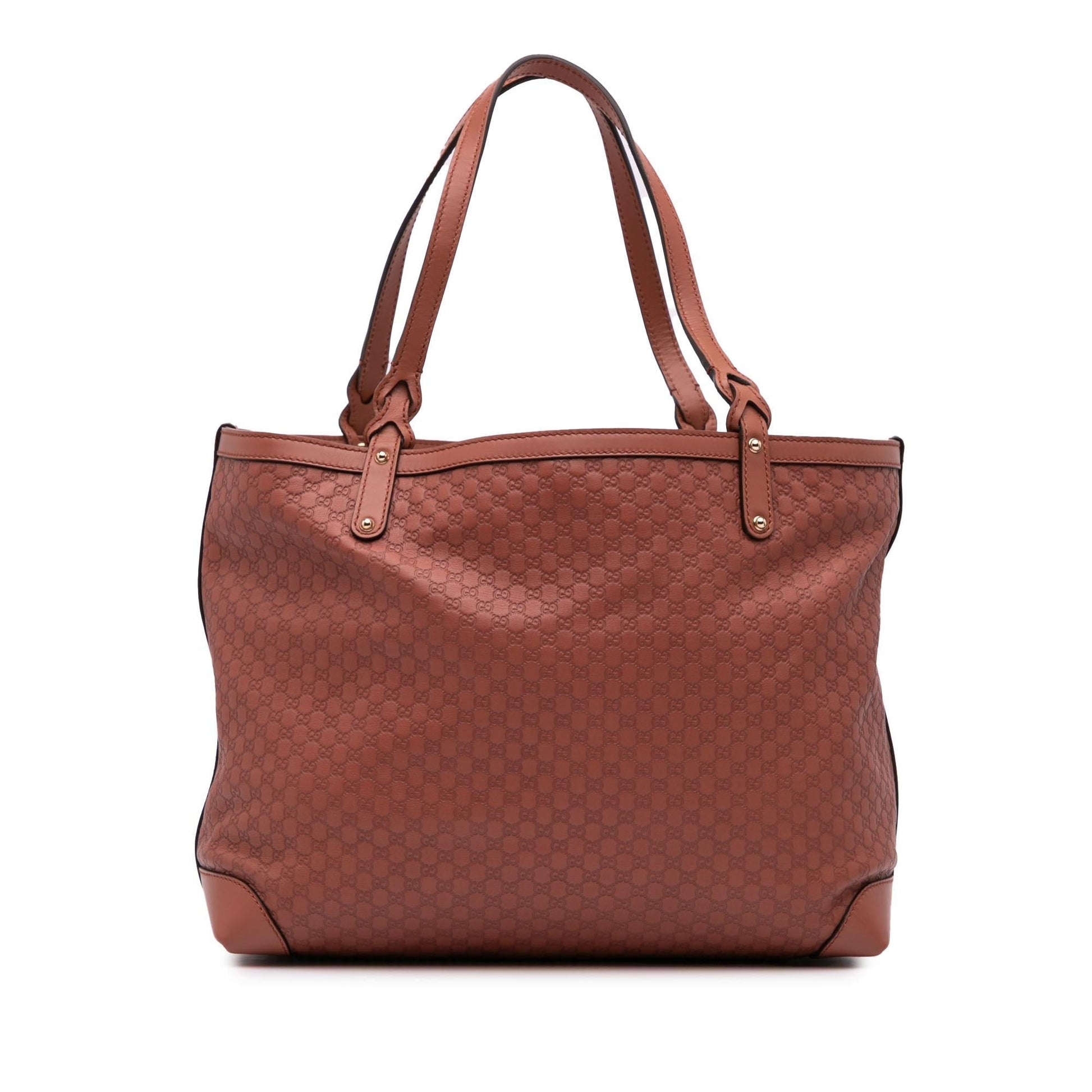 Gucci Microguccissima Craft Calf Brown Medium Tote Bag